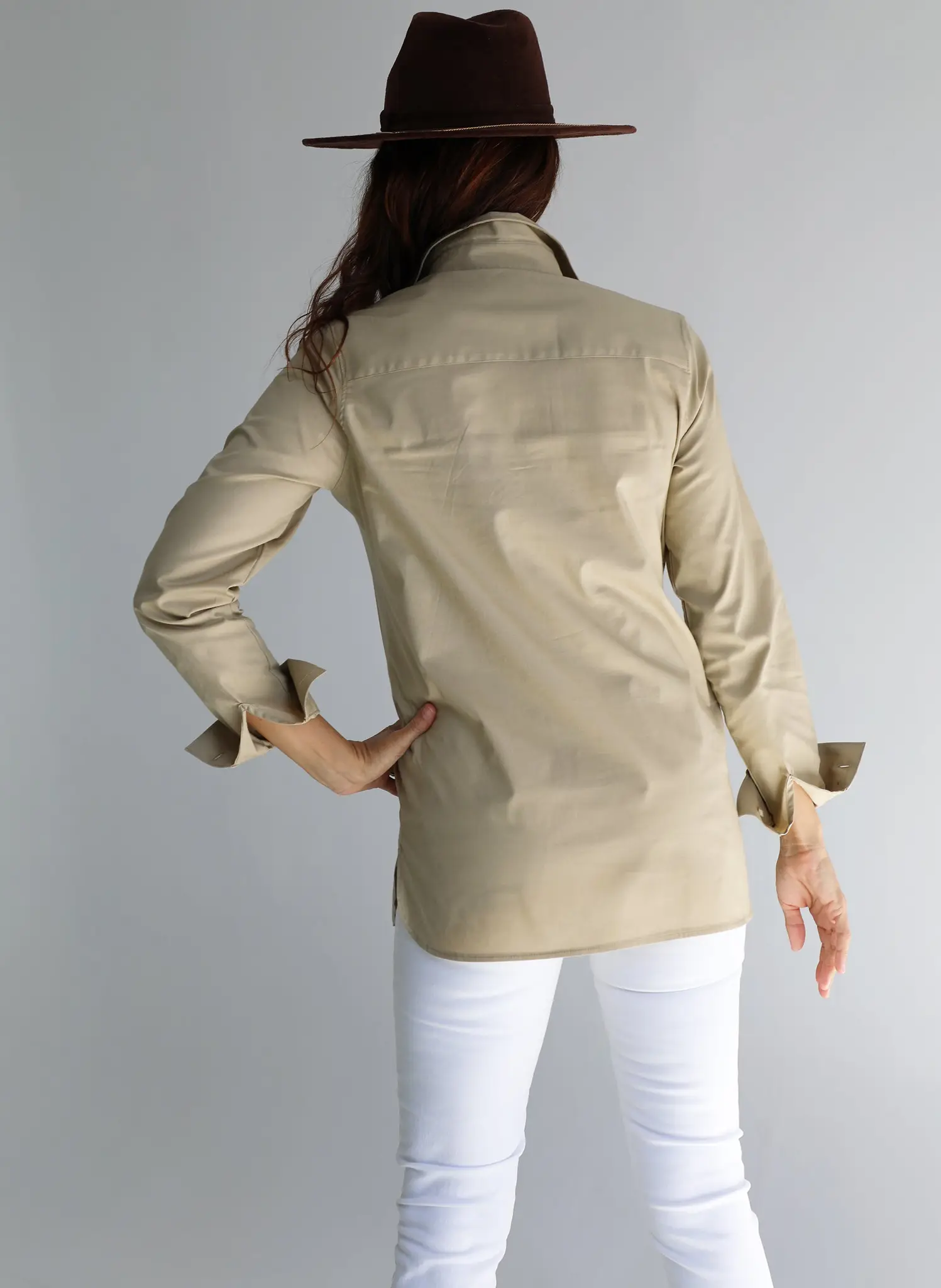 Camisa Camel Oversize Mujer - Image 3