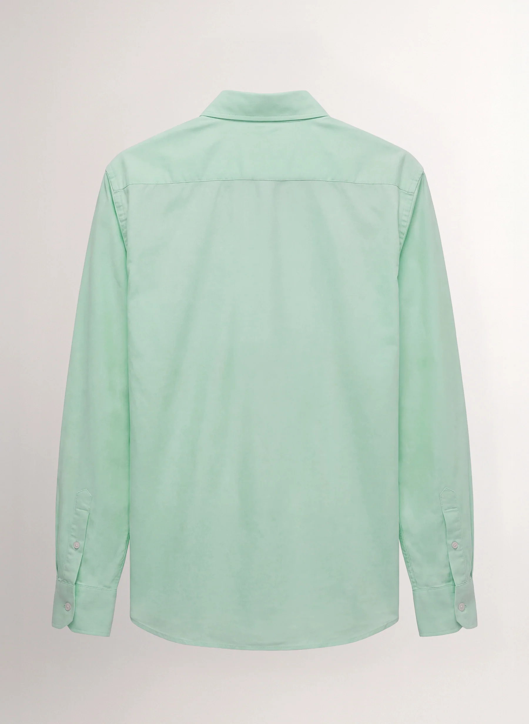 Camisa Verde Popelín Cuello Botón Hombre - Image 3