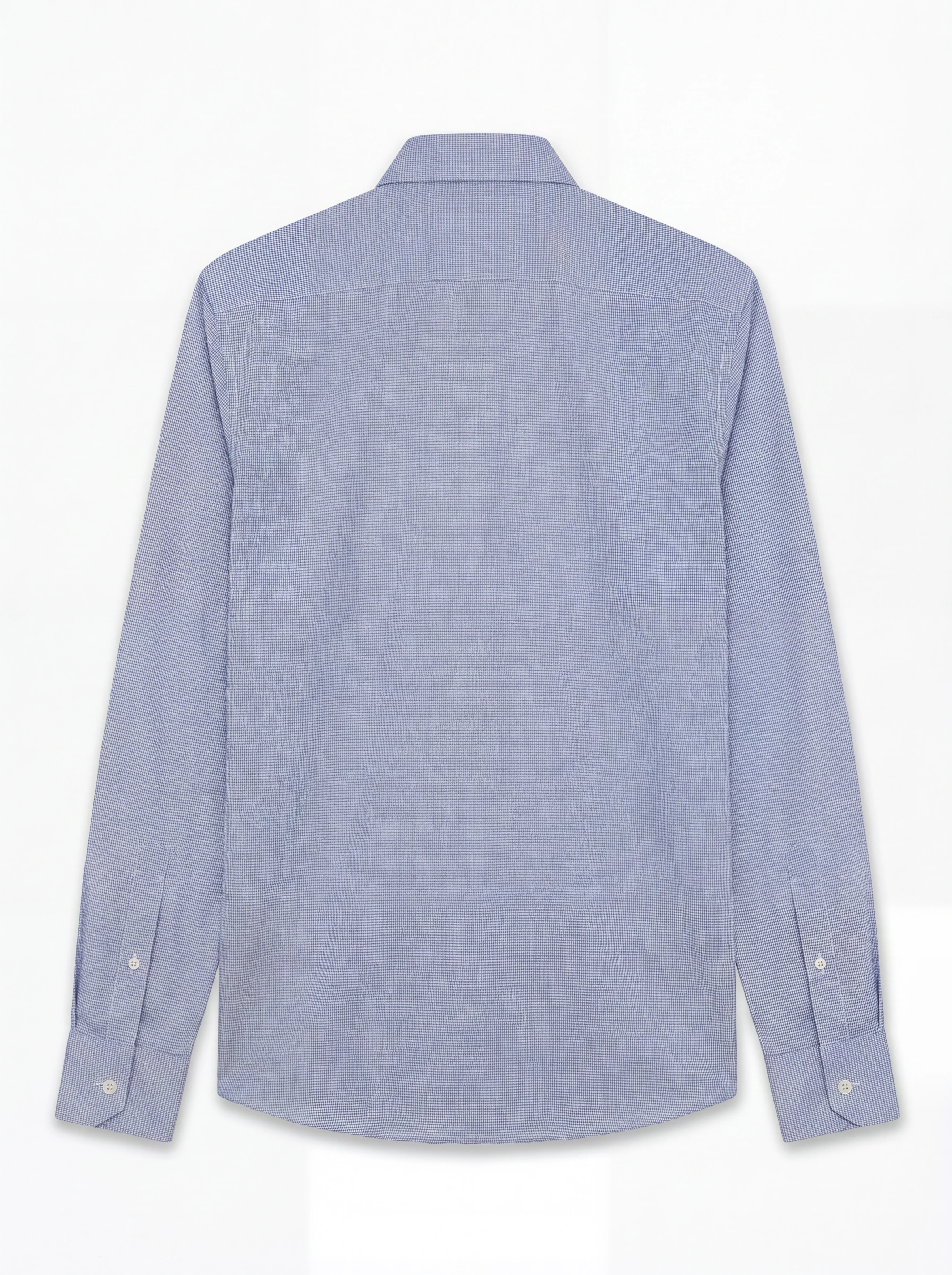 Camisa de Vestir Pata de Gallo Azul Hombre - Image 5