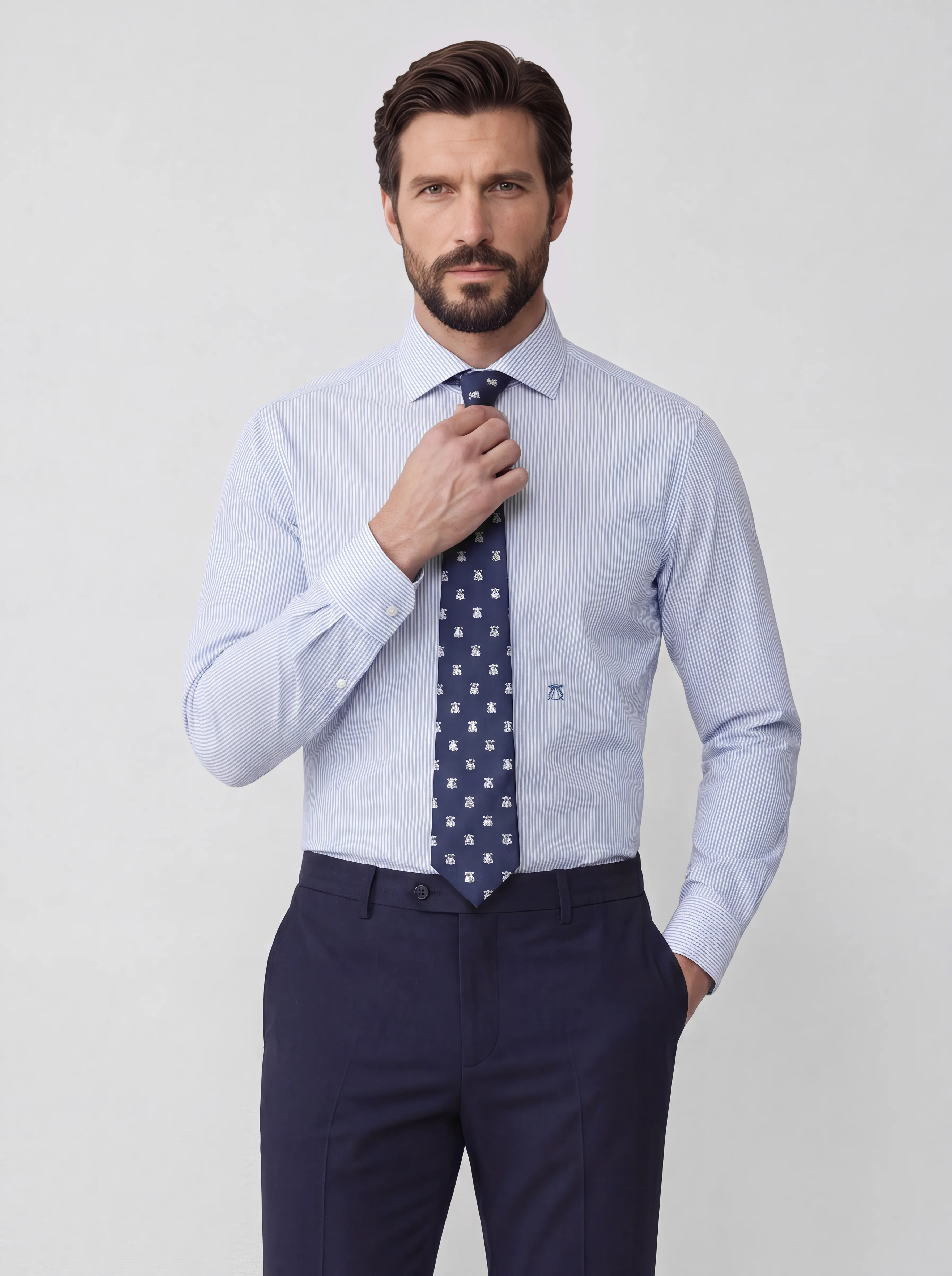 Camisa de Vestir Raya Diplomática Hombre - Image 2