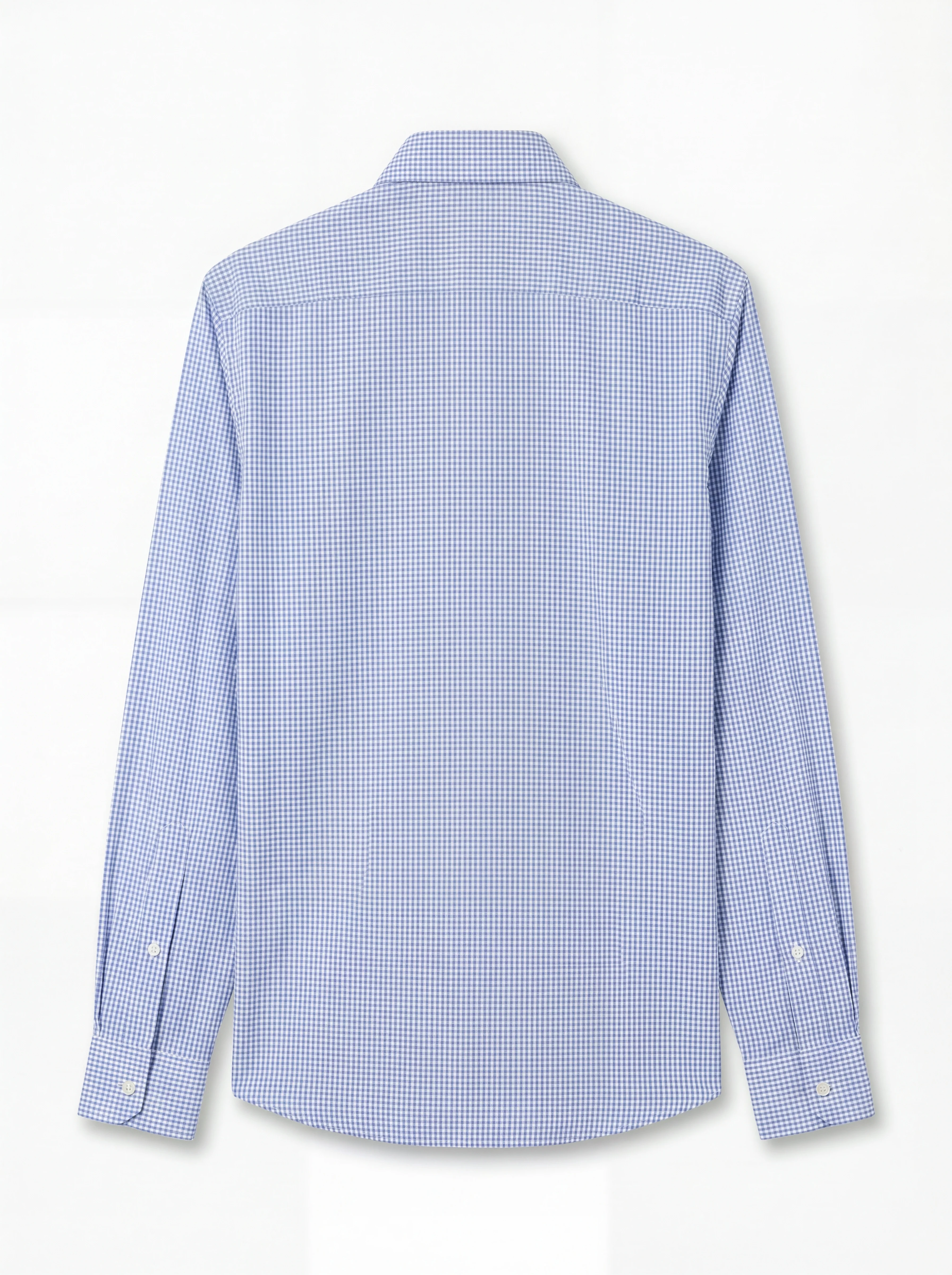 Camisa de Vestir Vichy Azul Hombre - Image 5