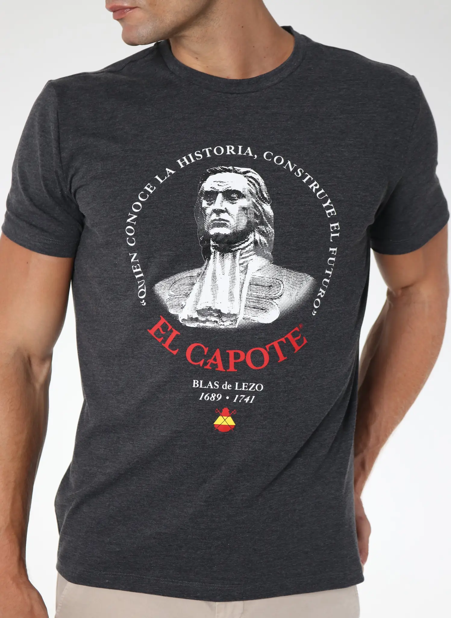 Camiseta Antracita Homenaje a Blas de Lezo Hombre - Image 3