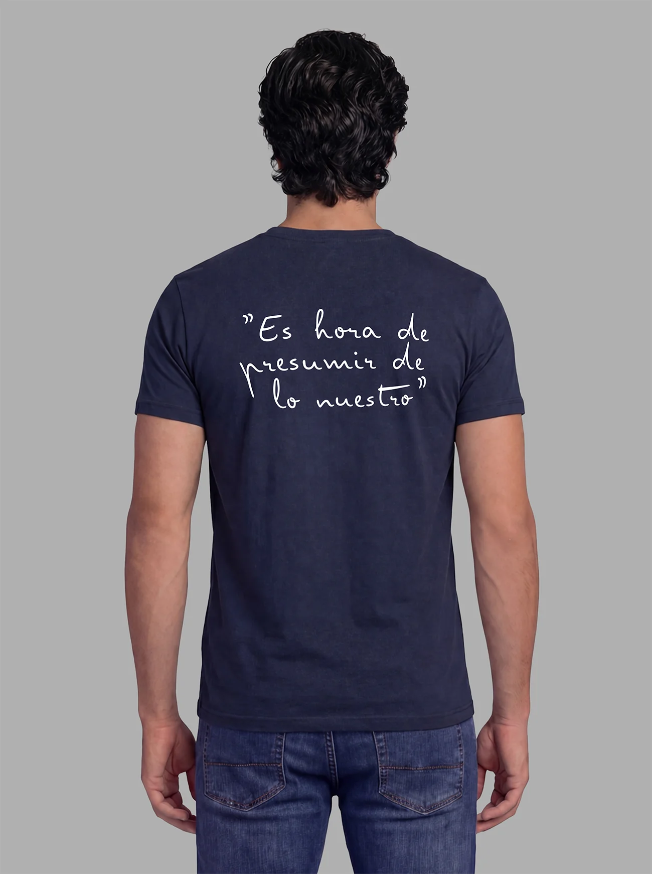 Camiseta Azul Marino Personalizable Hombre - Image 10