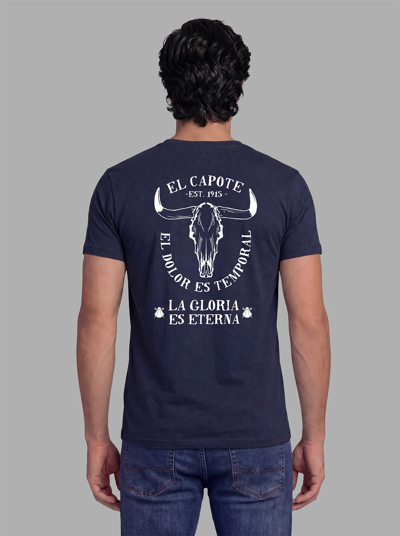 Camiseta Azul Marino Personalizable Hombre - Image 11