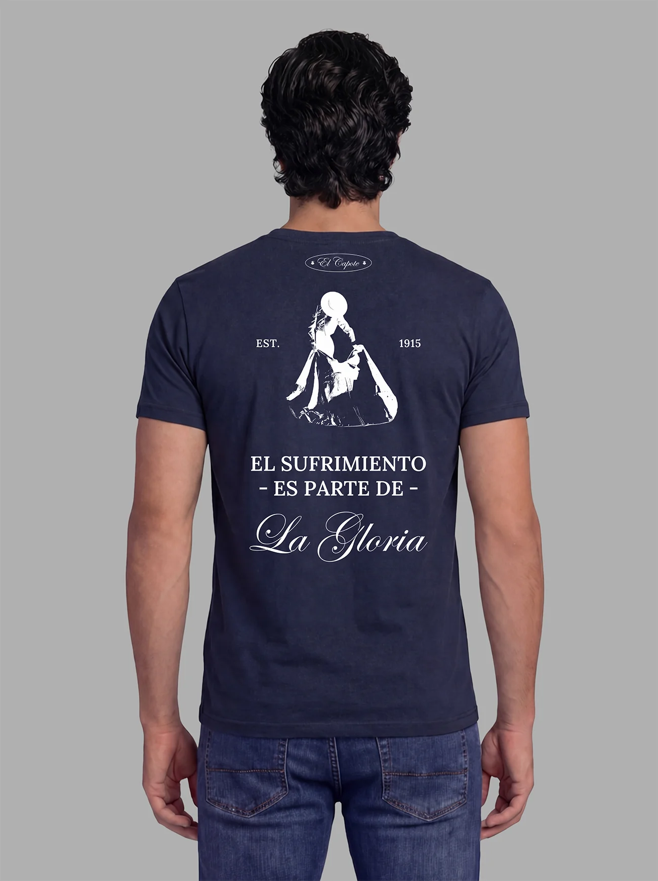 Camiseta Azul Marino Personalizable Hombre - Image 9