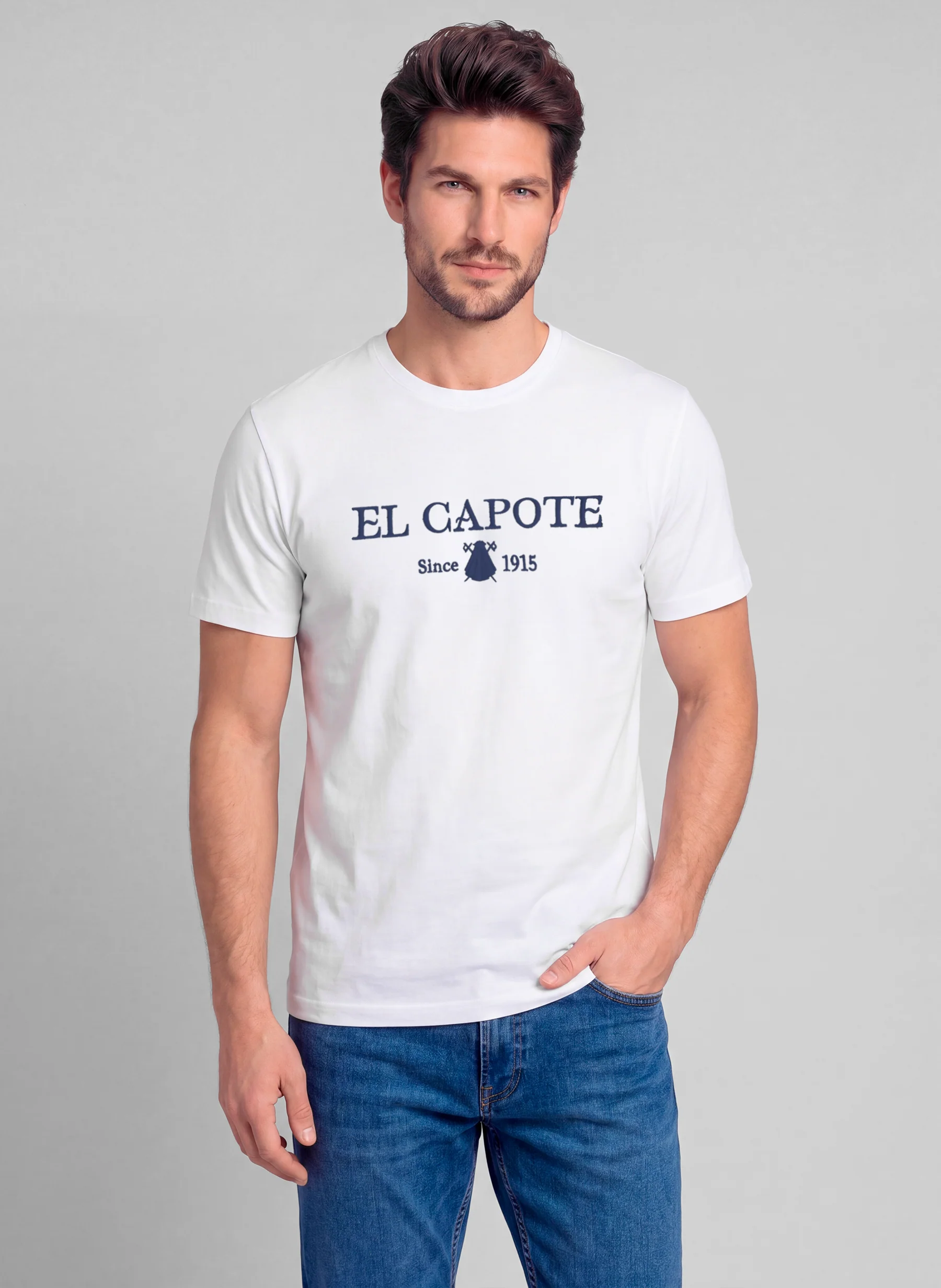 Camiseta Blanca El Capote Hombre