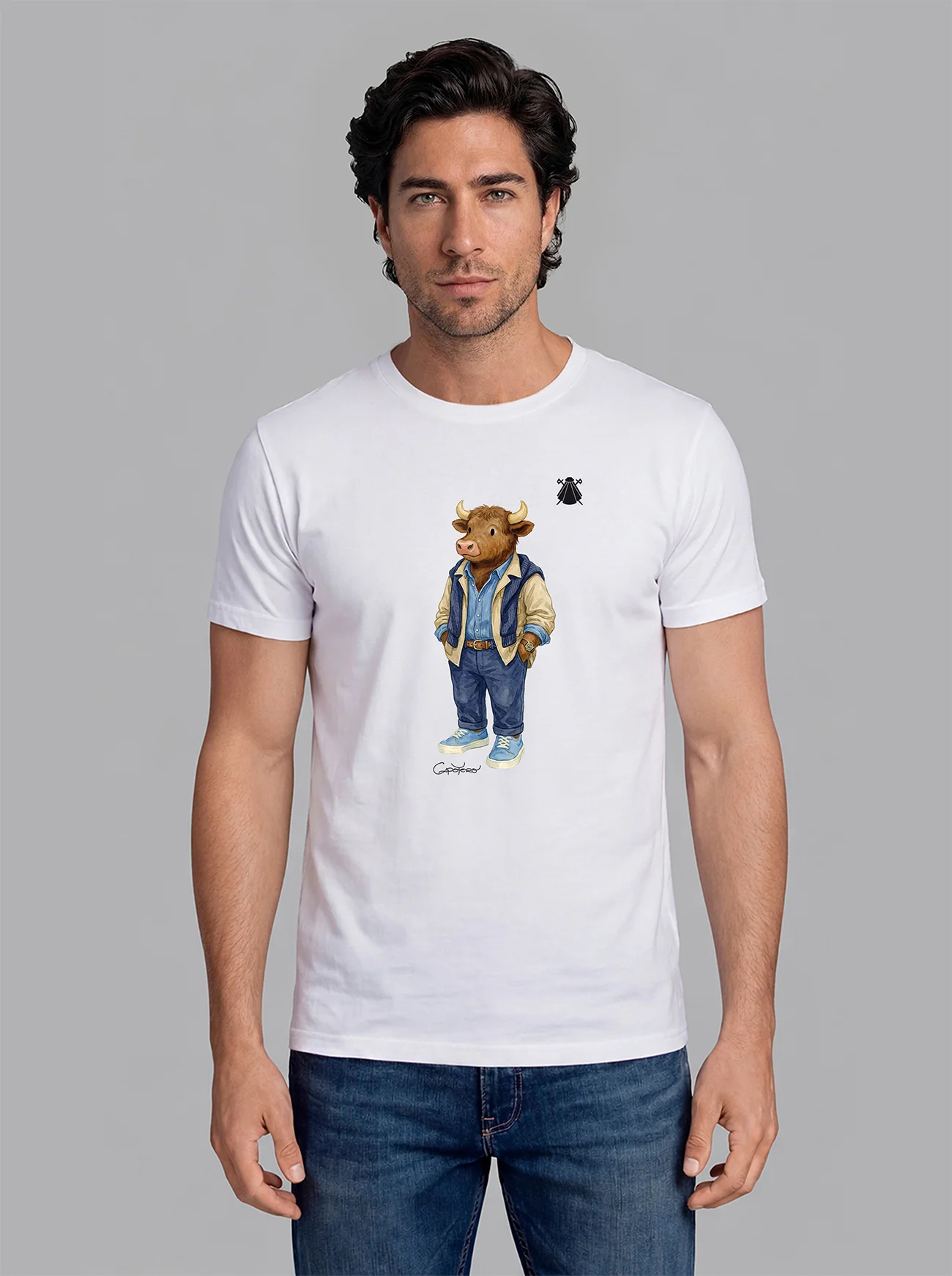 Camiseta Blanca Personalizable Hombre - Image 23