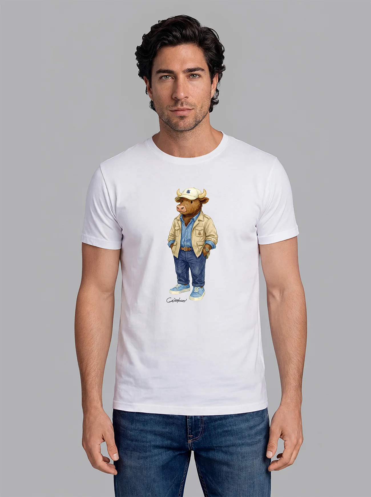 Camiseta Blanca Personalizable Hombre - Image 25