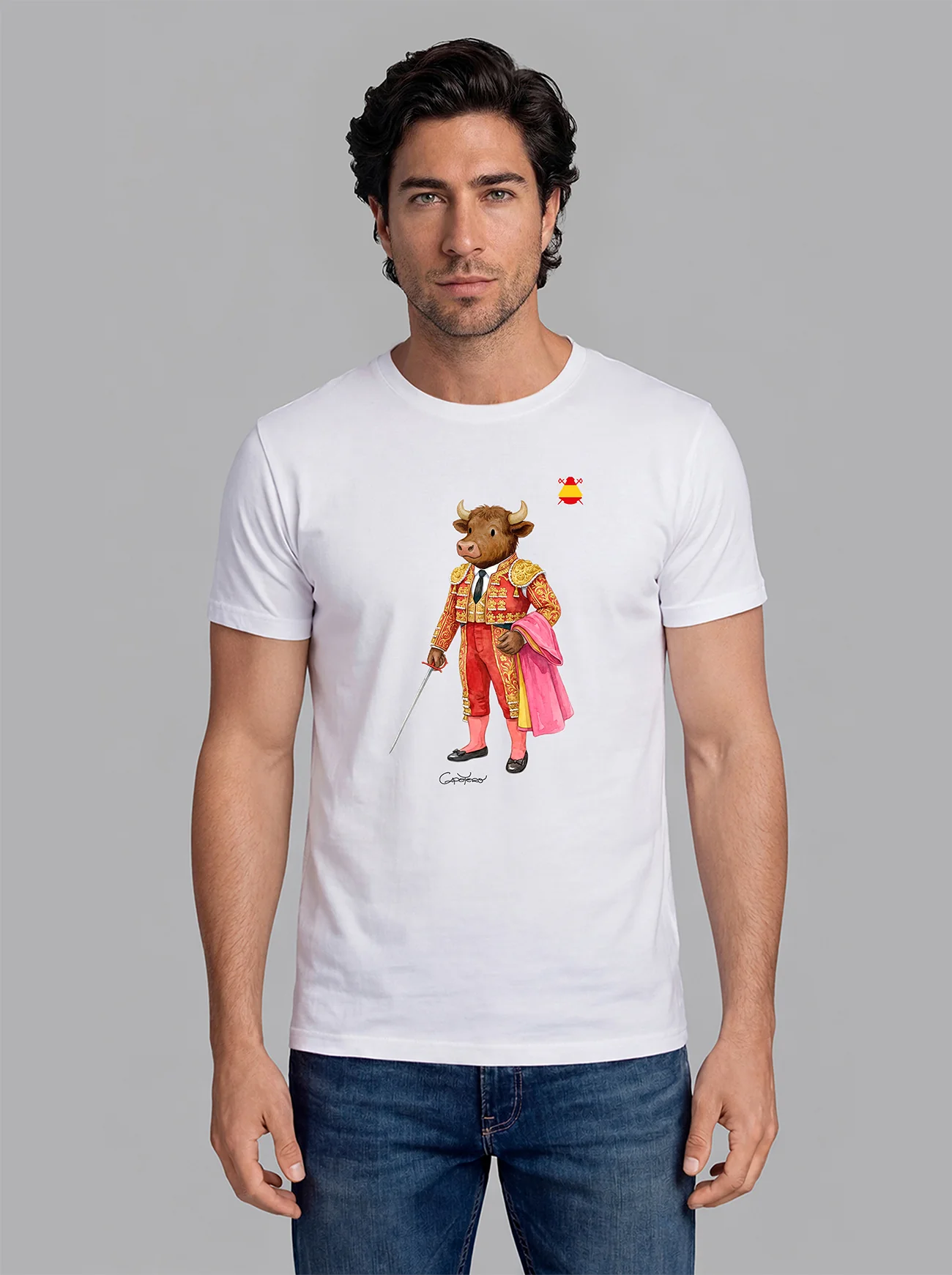 Camiseta Blanca Personalizable Hombre - Image 3
