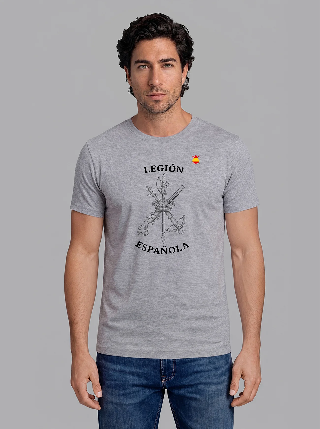 Camiseta Gris Personalizable Hombre - Image 10