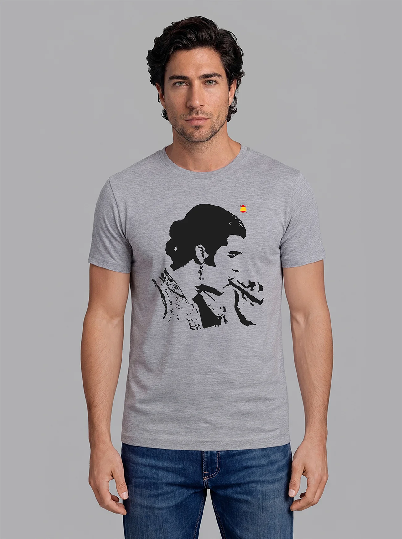 Camiseta Gris Personalizable Hombre - Image 11