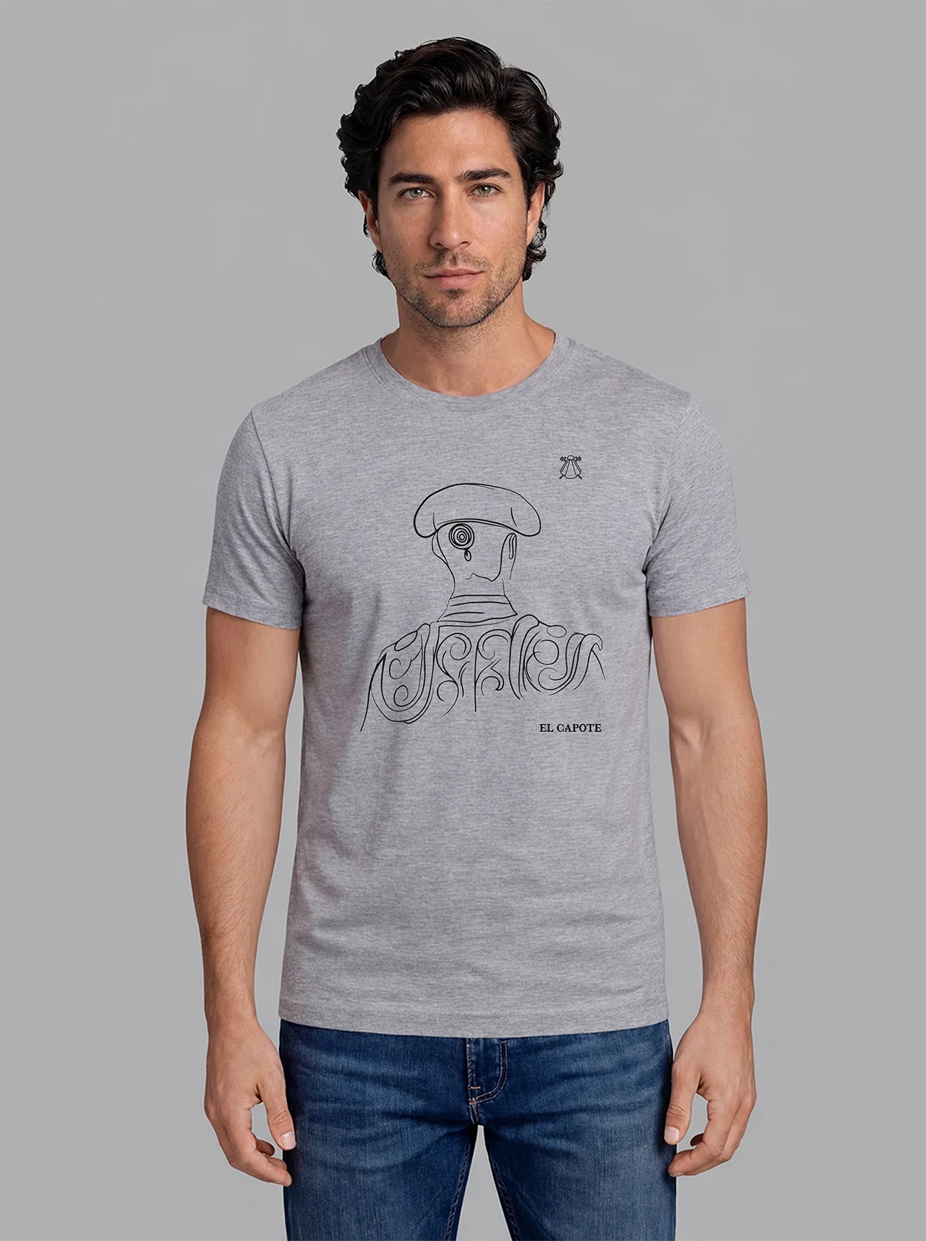 Camiseta Gris Personalizable Hombre - Image 13