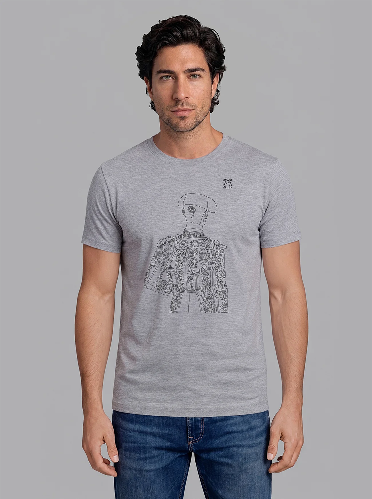 Camiseta Gris Personalizable Hombre - Image 14