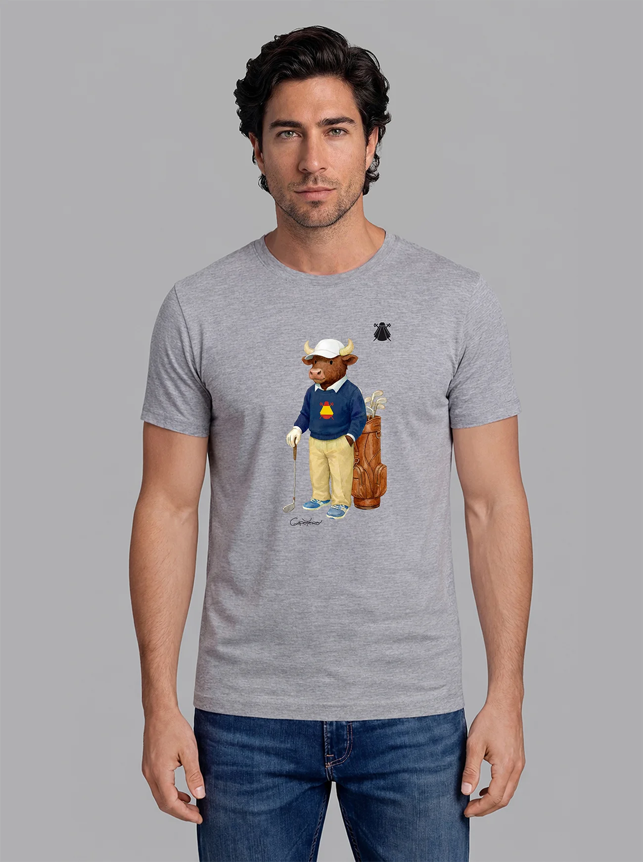 Camiseta Gris Personalizable Hombre - Image 15