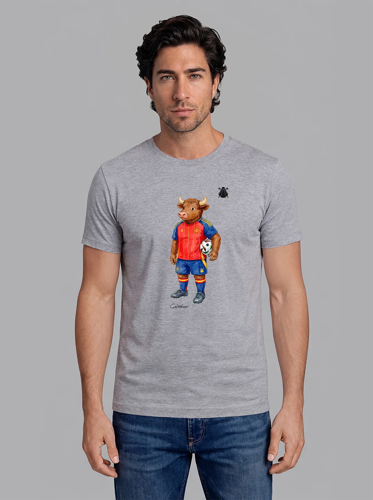 Camiseta Gris Personalizable Hombre - Image 16