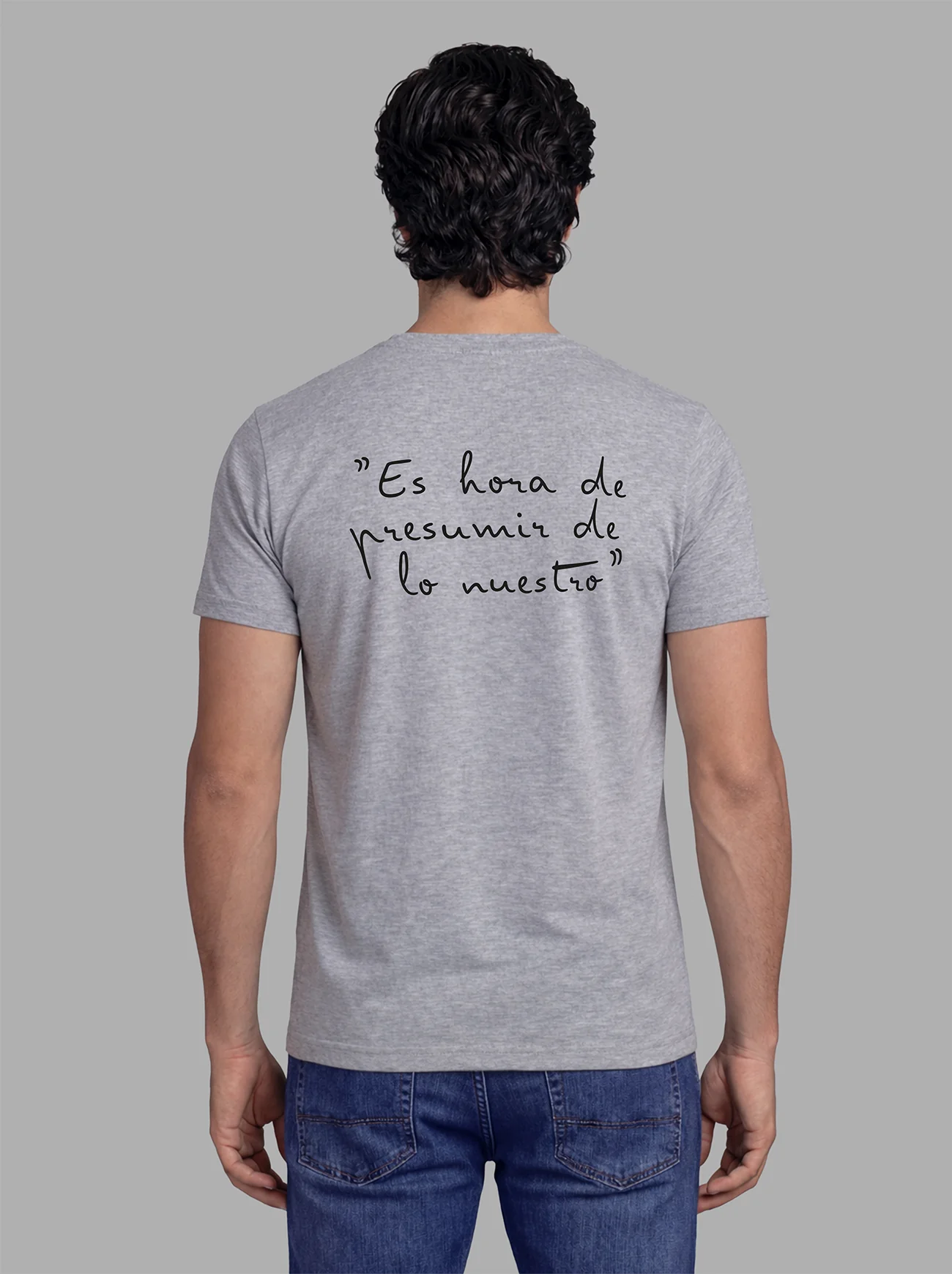 Camiseta Gris Personalizable Hombre - Image 21