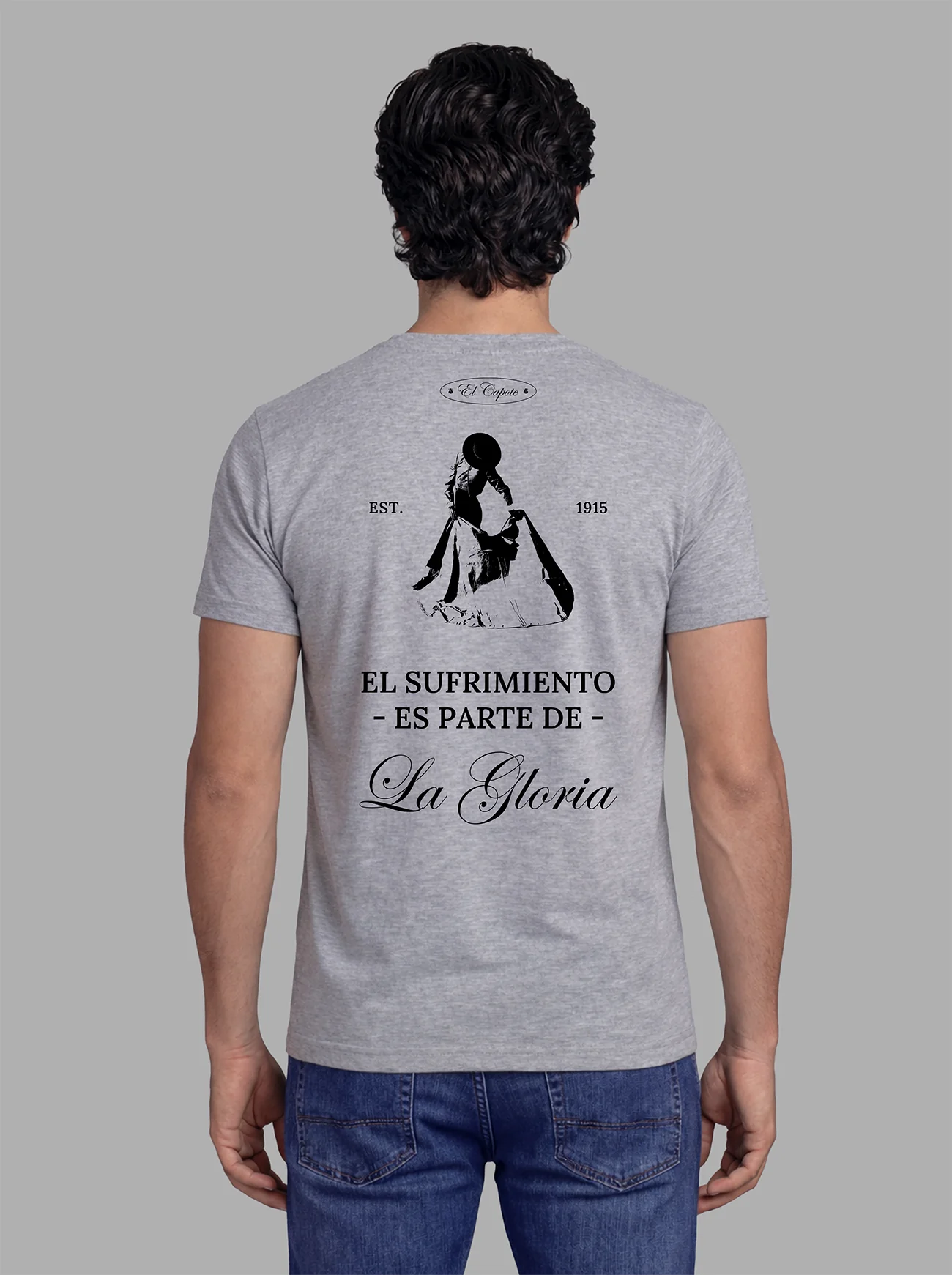 Camiseta Gris Personalizable Hombre - Image 22