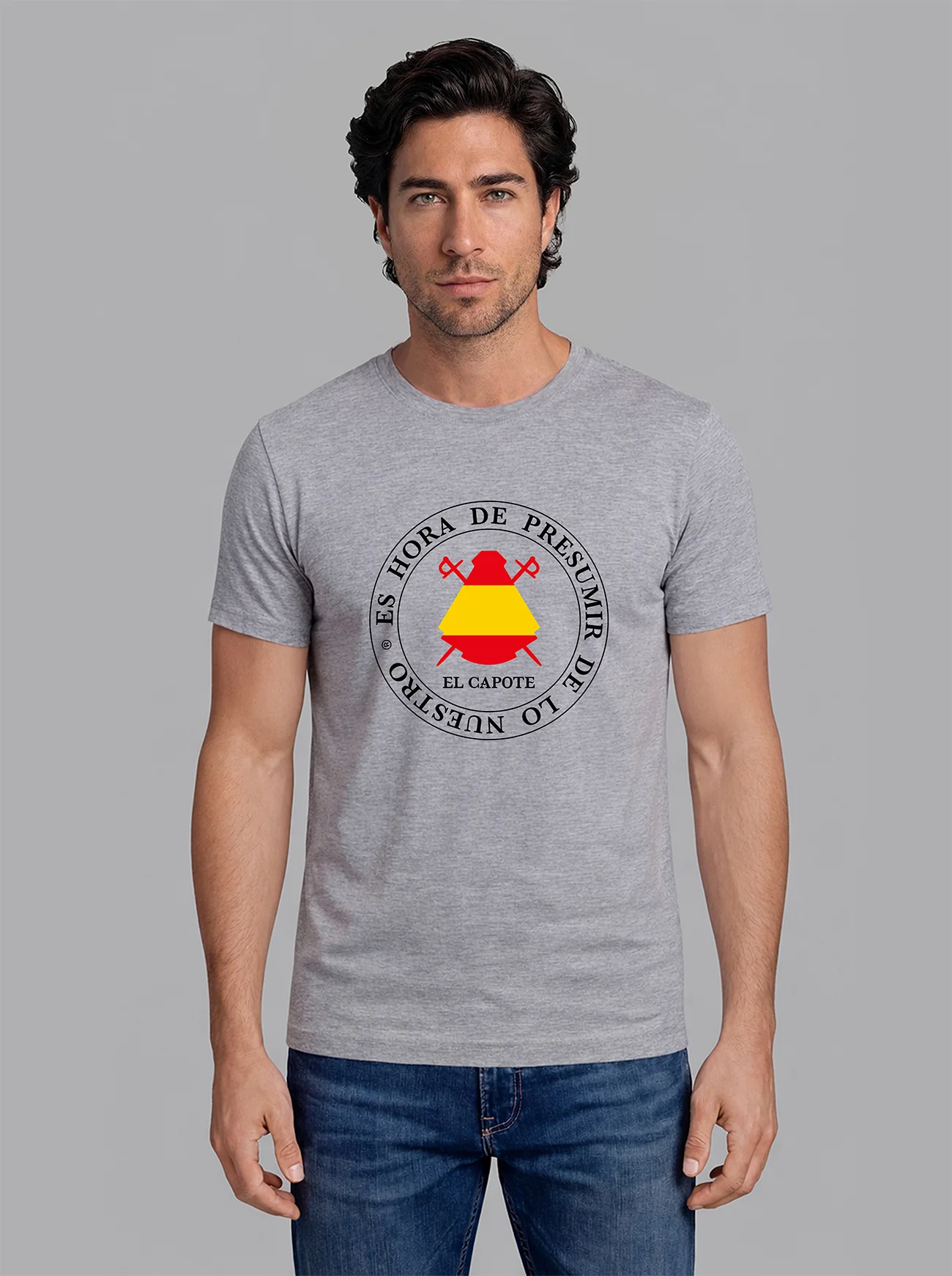Camiseta Gris Personalizable Hombre - Image 7