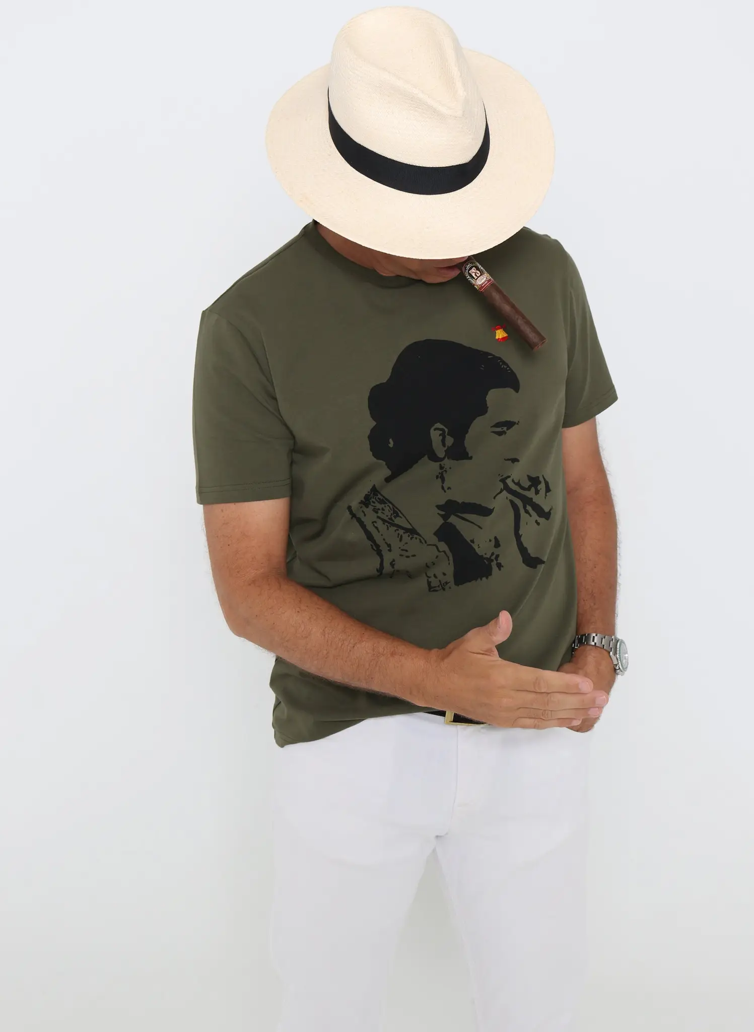 Camiseta Hombre Verde Kaki Morante - Image 3