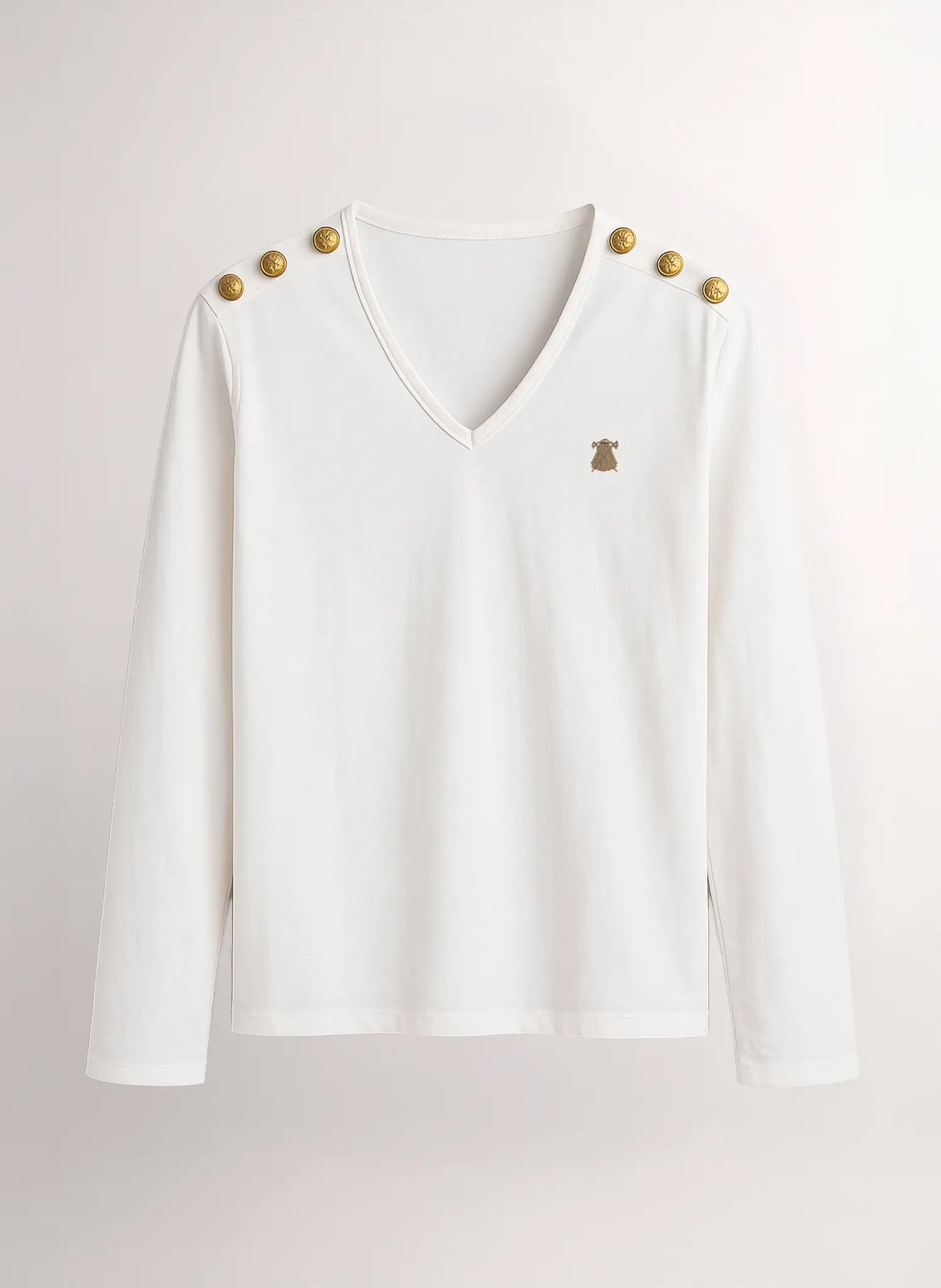 Camiseta Blanca Manga Larga Mujer - Image 3