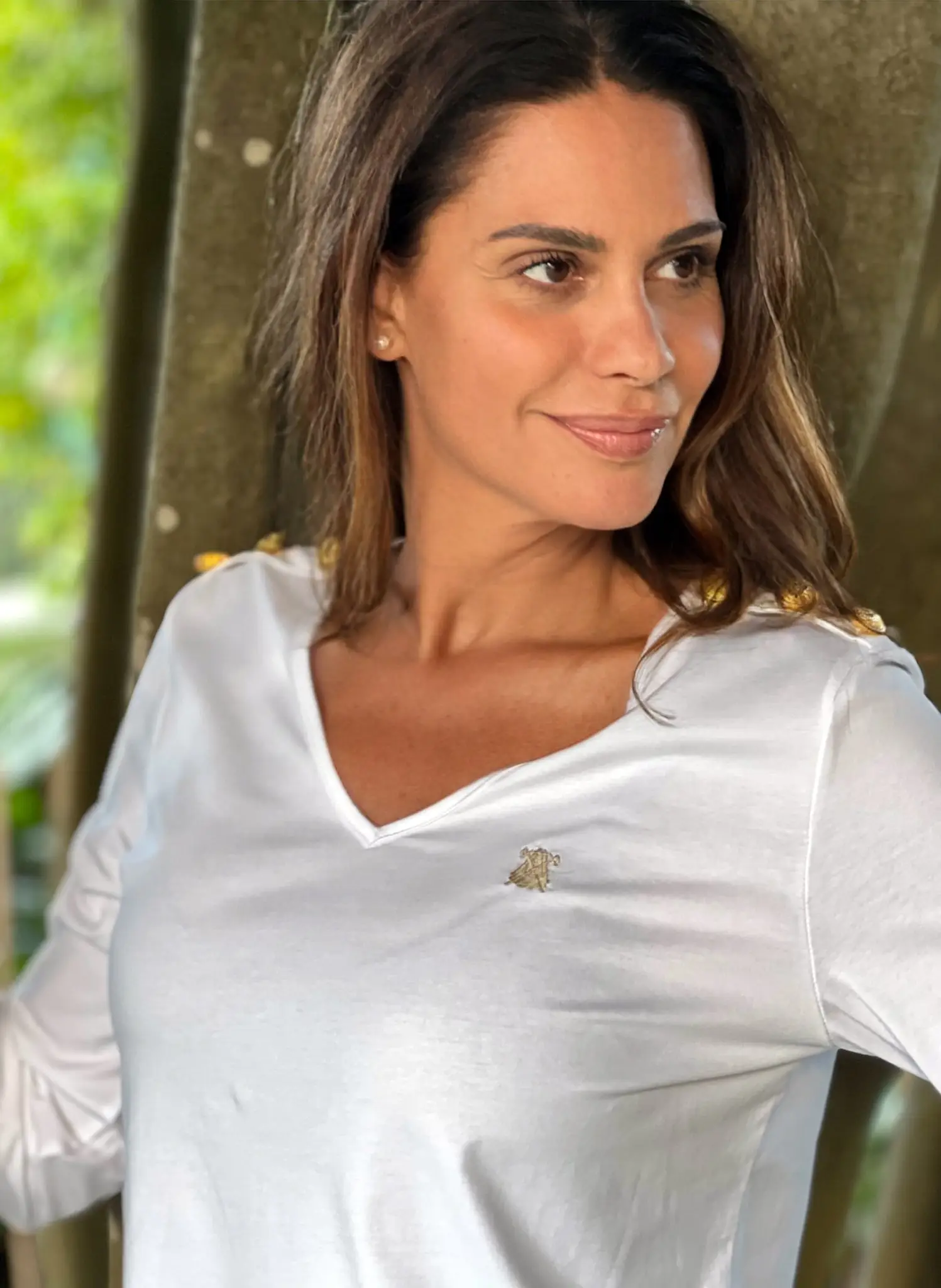 Camiseta Blanca Manga Larga Mujer - Image 4