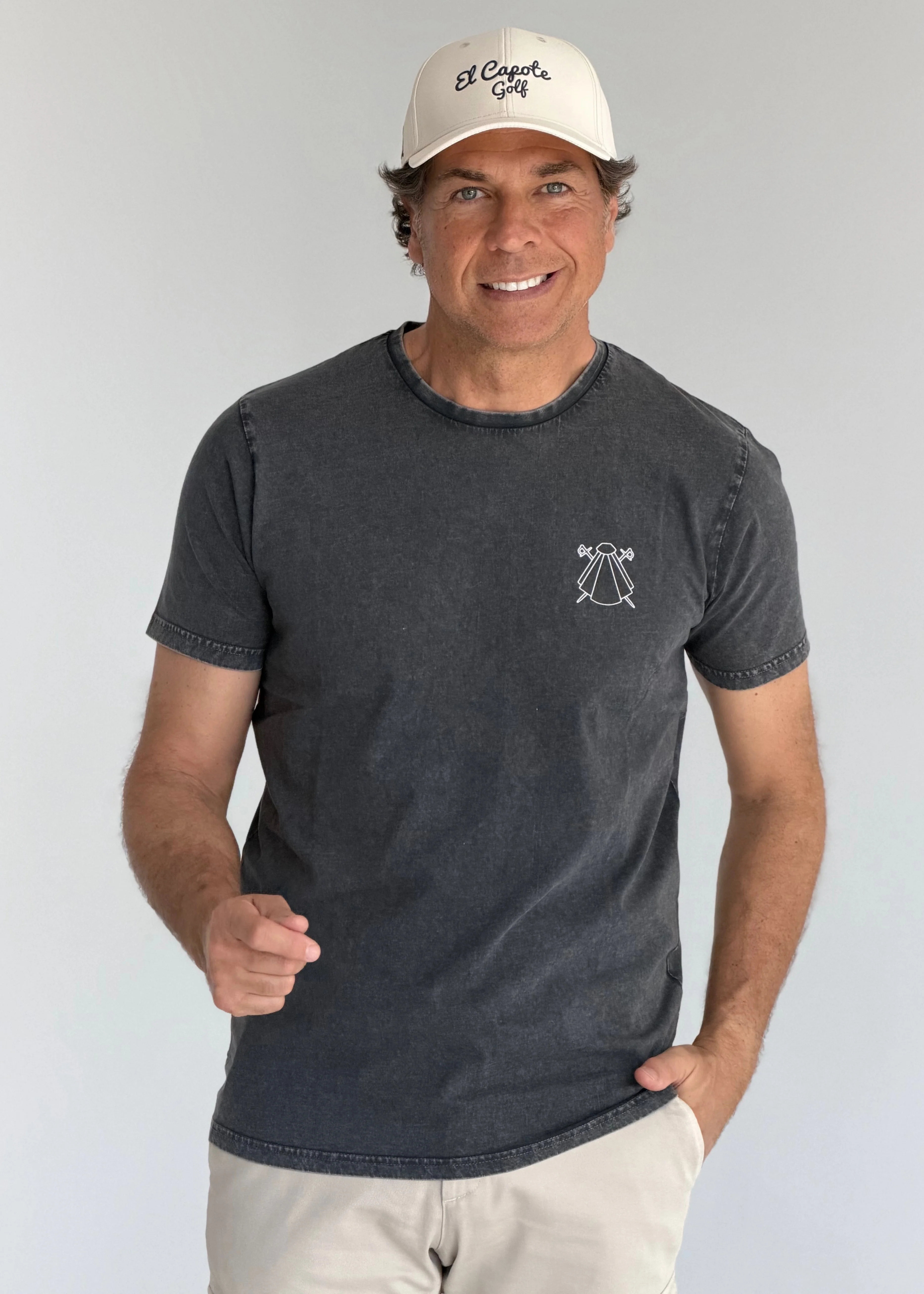 Camiseta Negra Eslogan Hombre - Image 2
