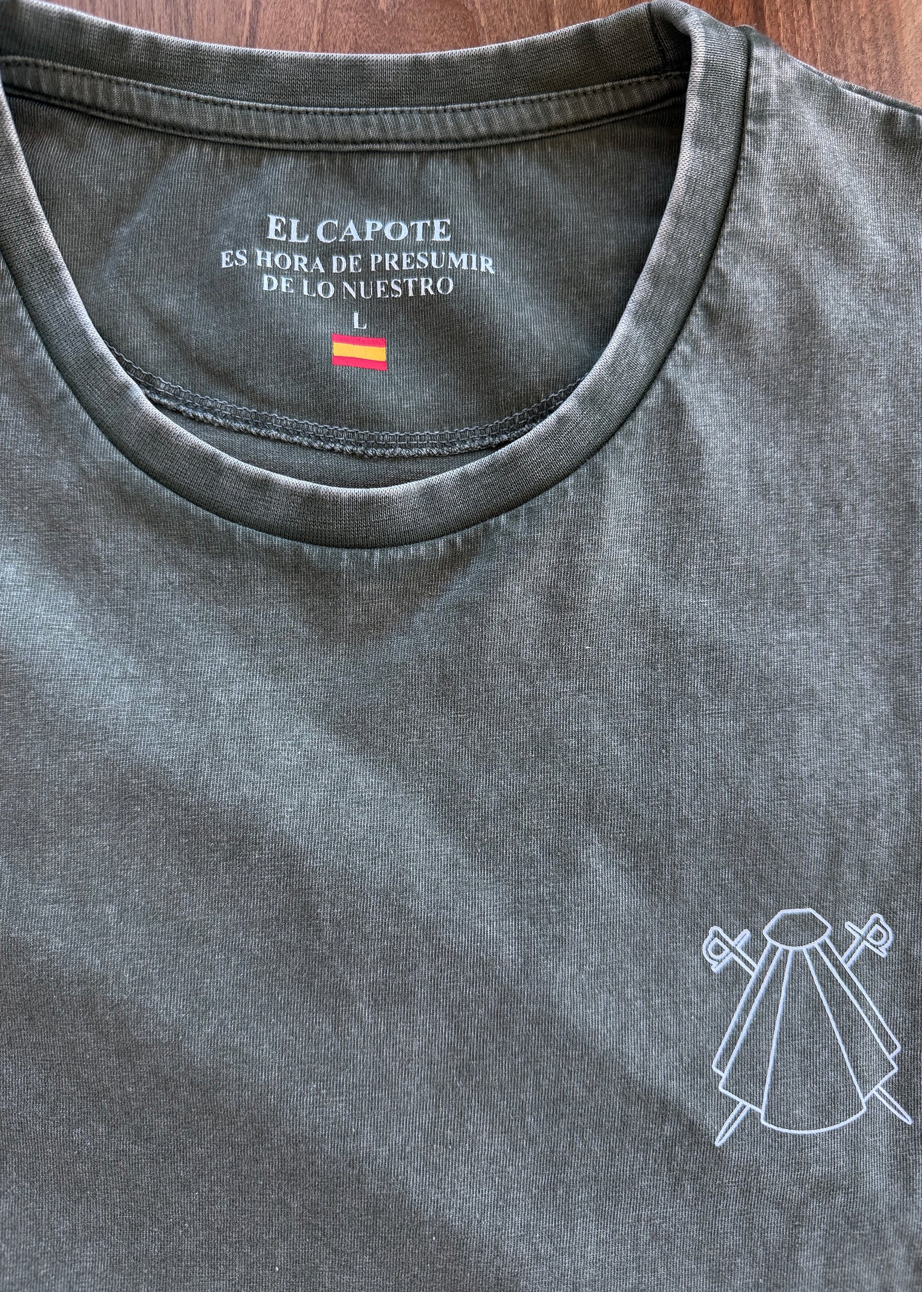 Camiseta Negra Eslogan Hombre - Image 4