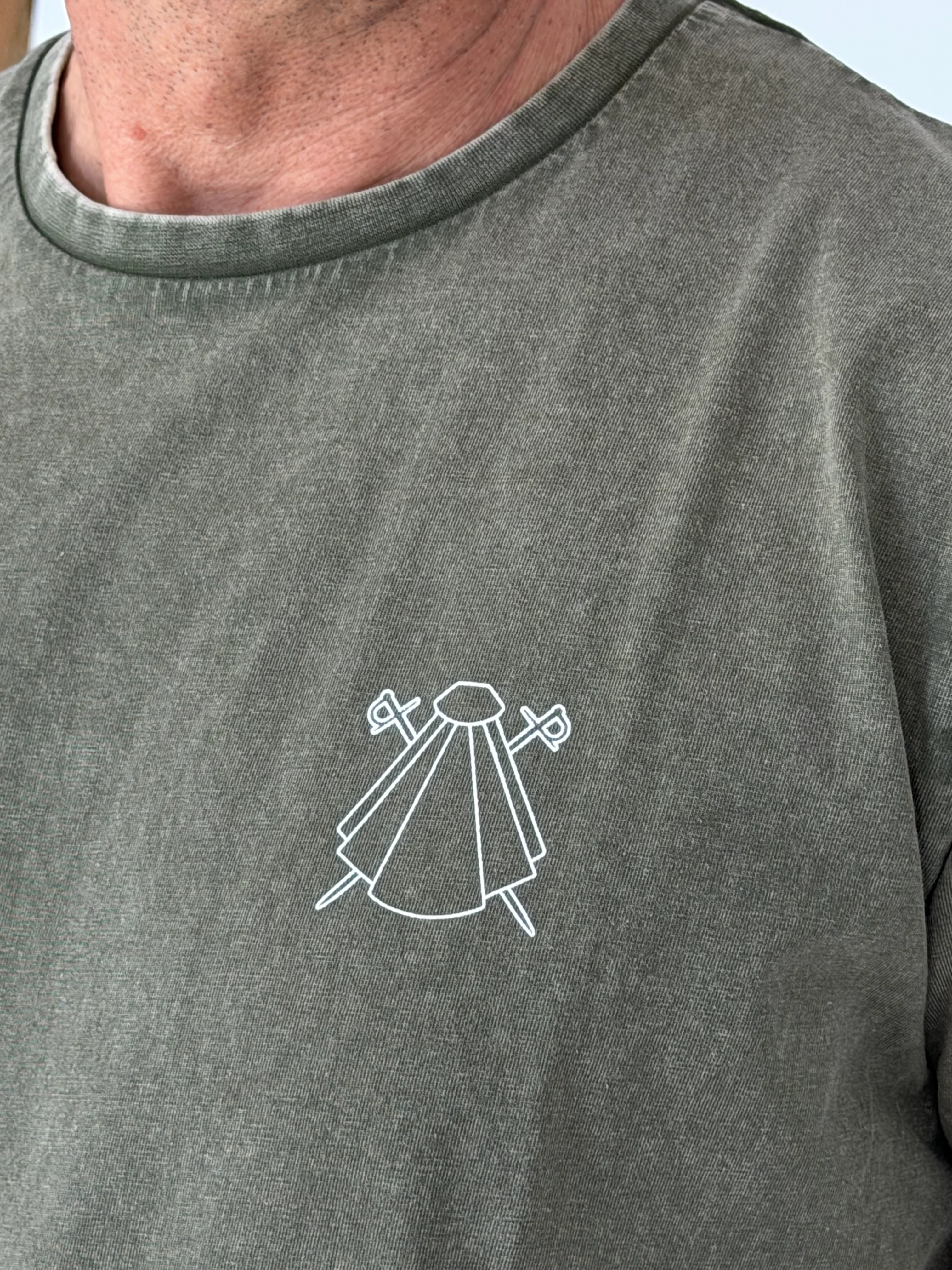 Camiseta Verde Eslogan Hombre - Image 3