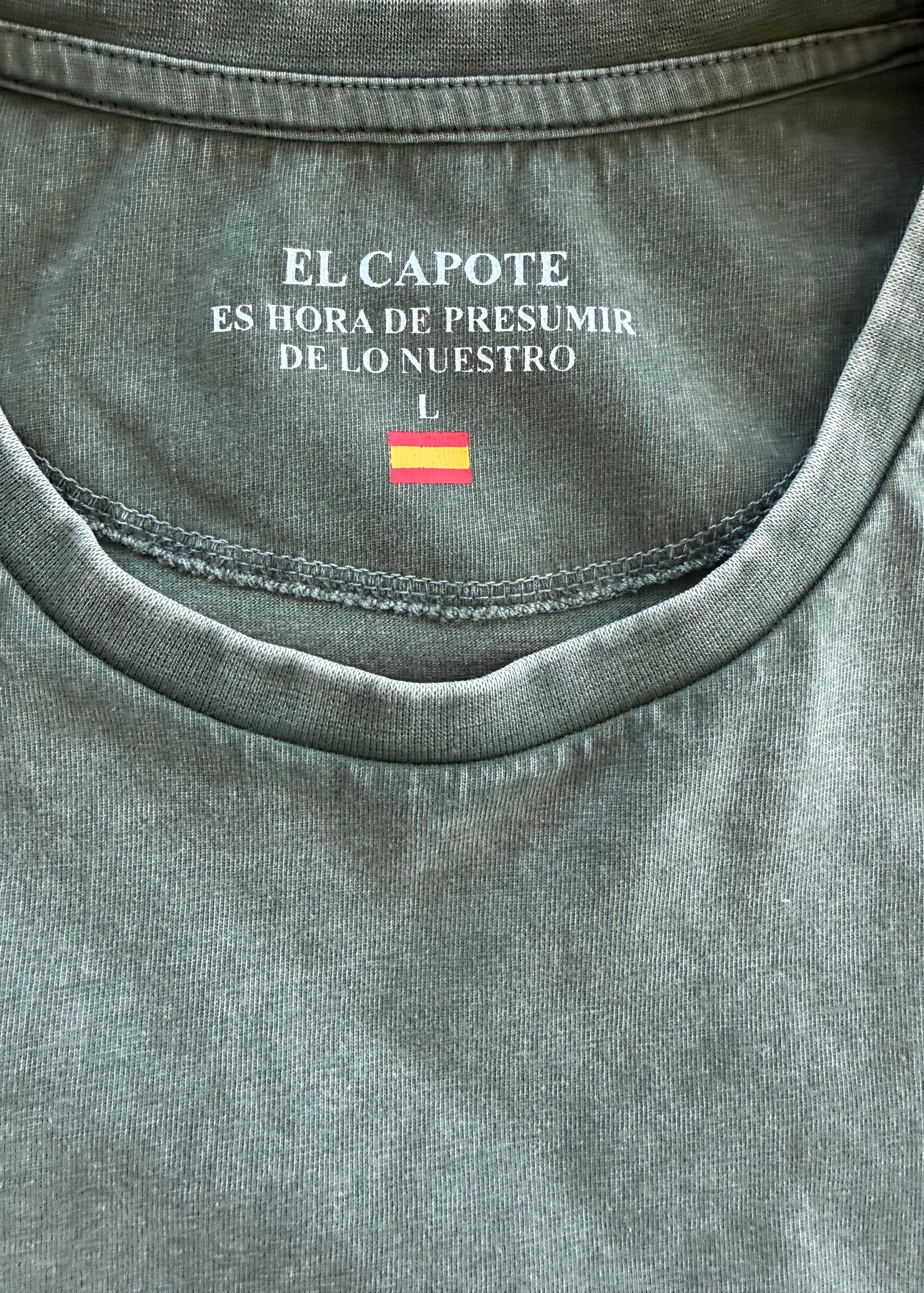 Camiseta Verde Eslogan Hombre - Image 4
