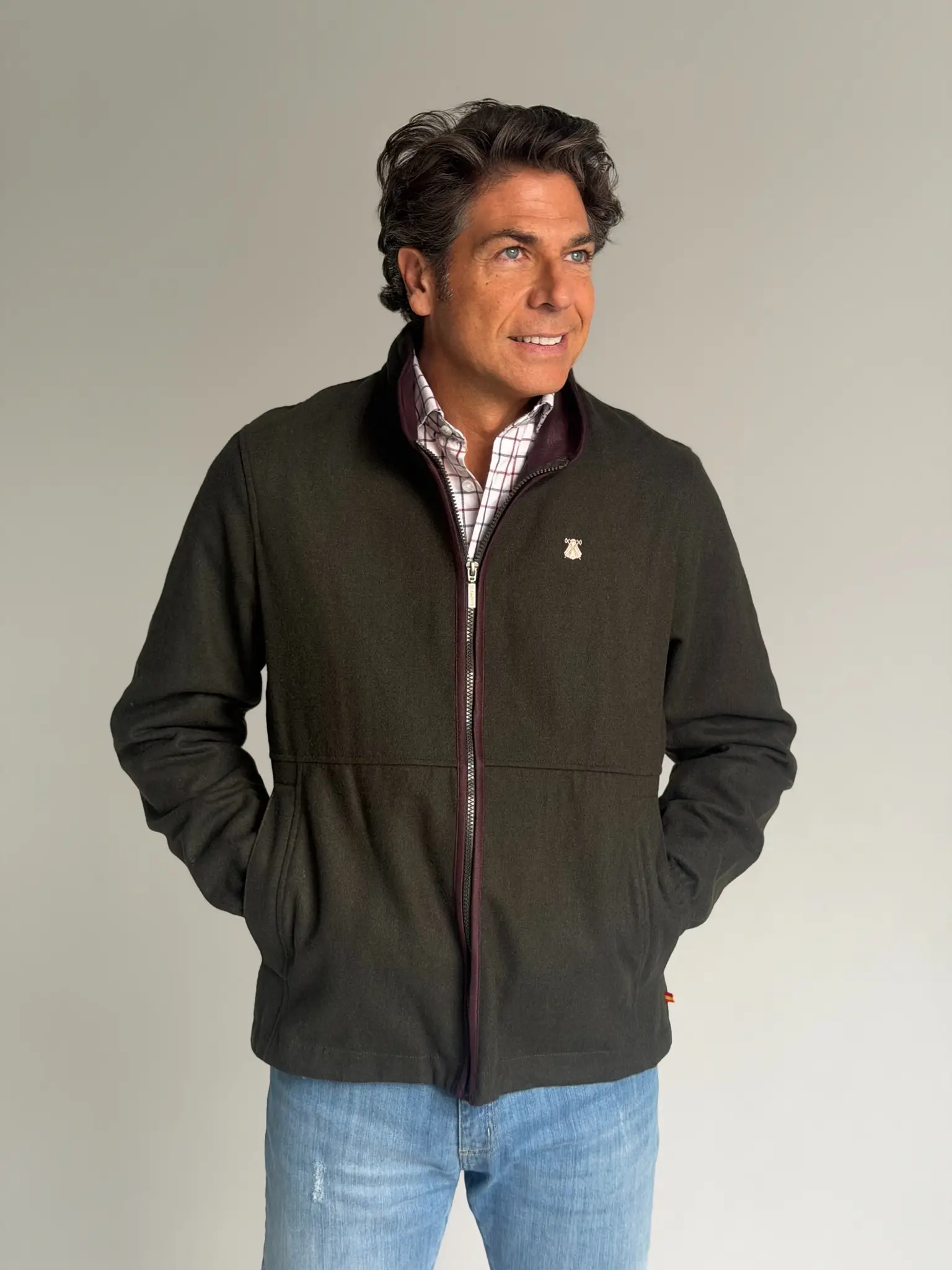 Chaqueta Loden Verde Kaki Hombre - Image 6