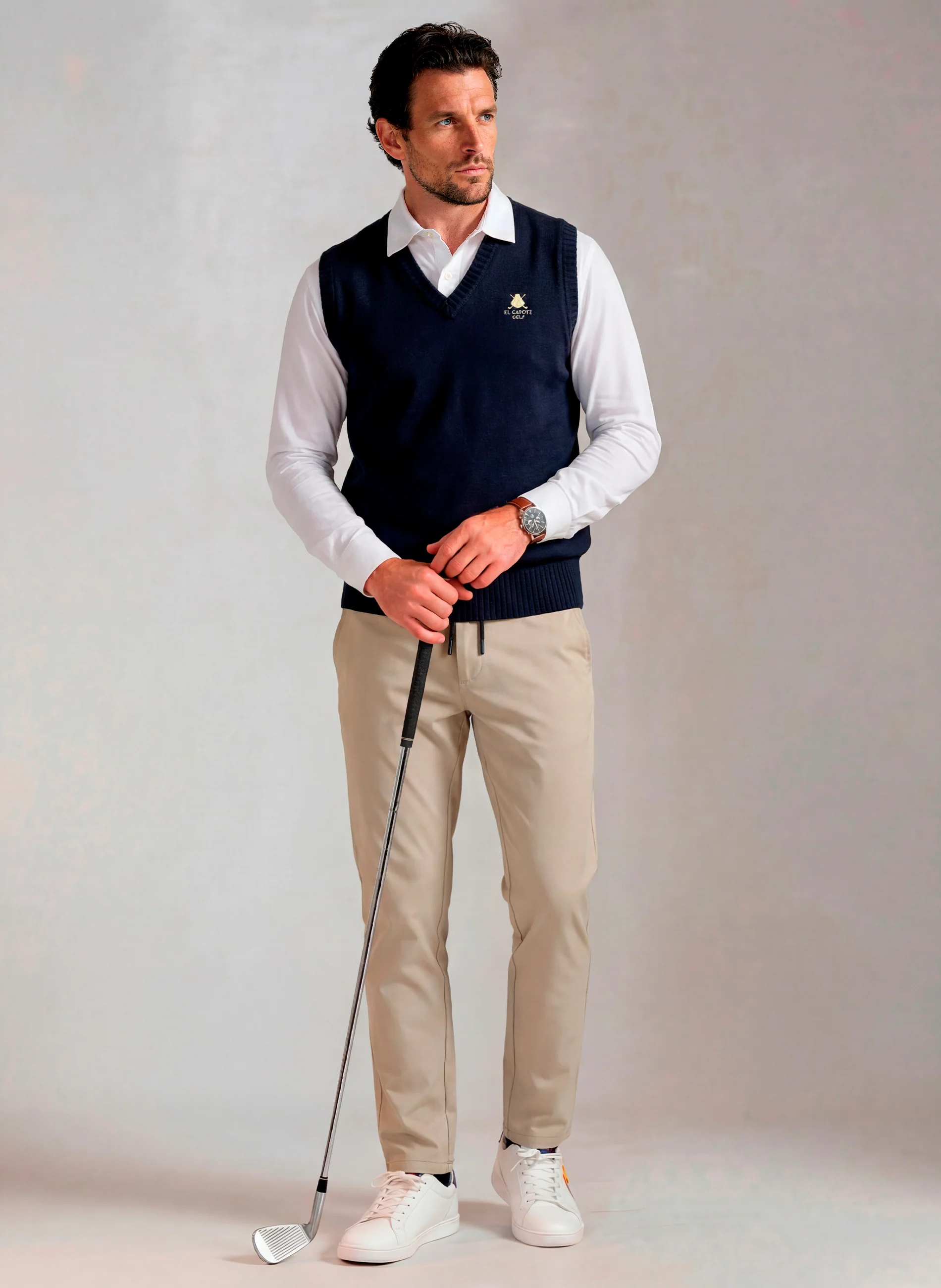 Chaleco Lambswool Azul Hombre - Image 3