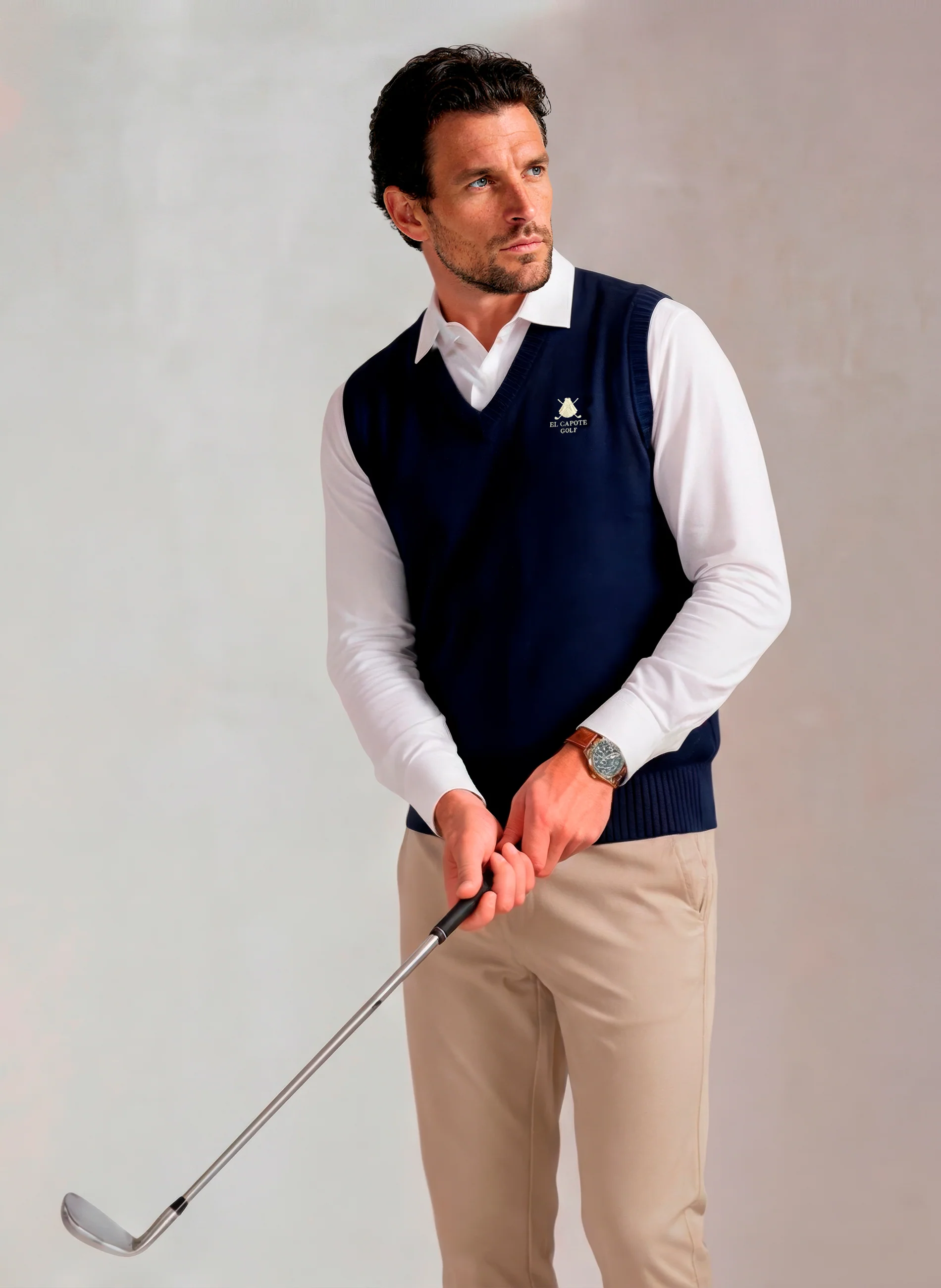 Chaleco Lambswool Azul Hombre - Image 5