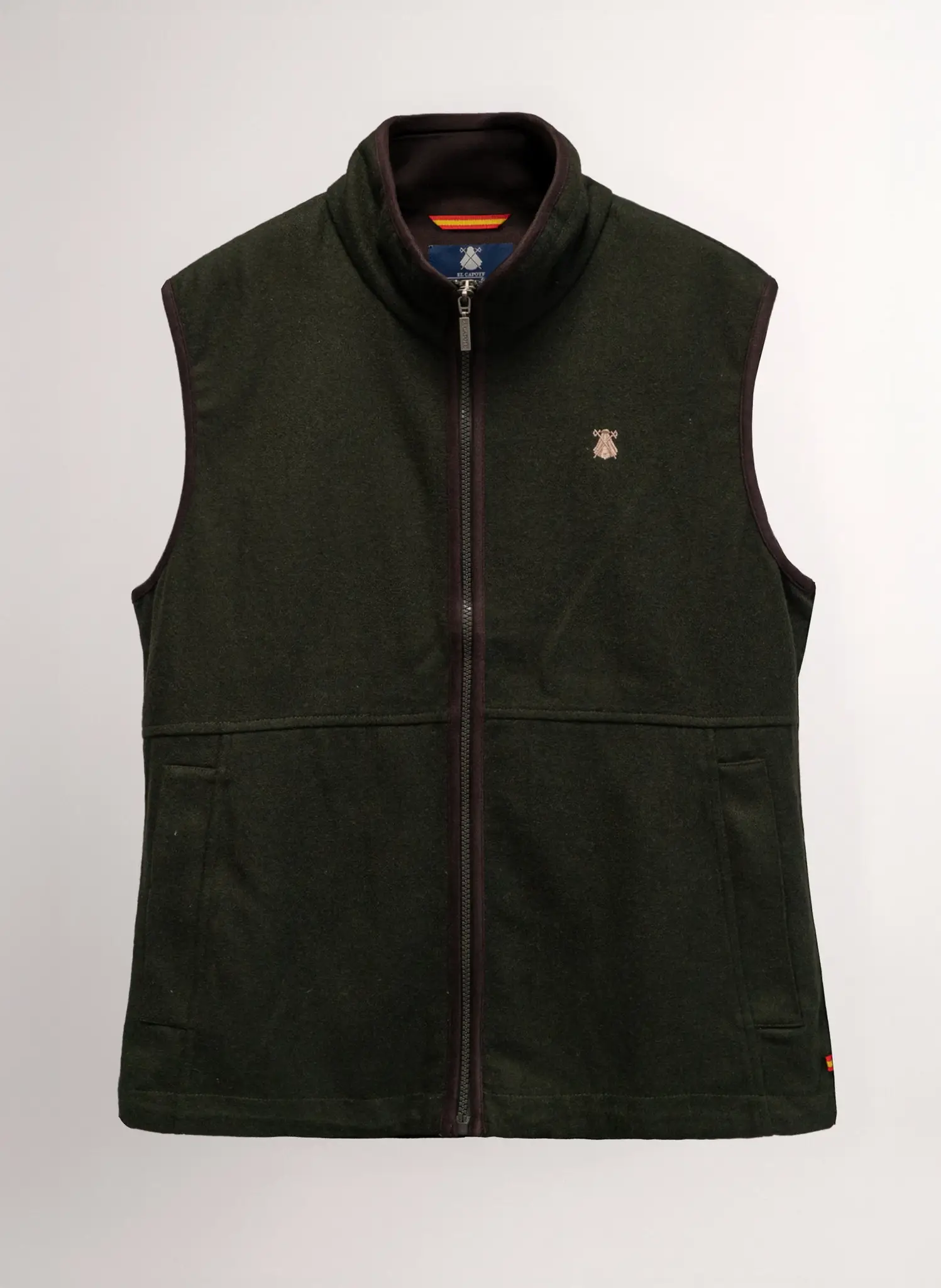 Chaleco Loden Verde Caza Hombre - Image 2