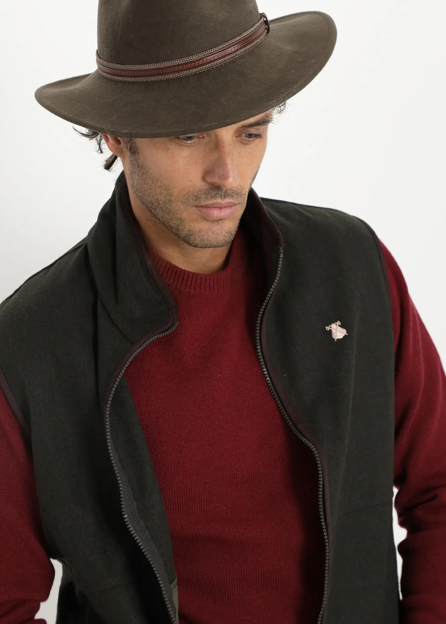 Chaleco Loden Verde Caza Hombre - Image 3