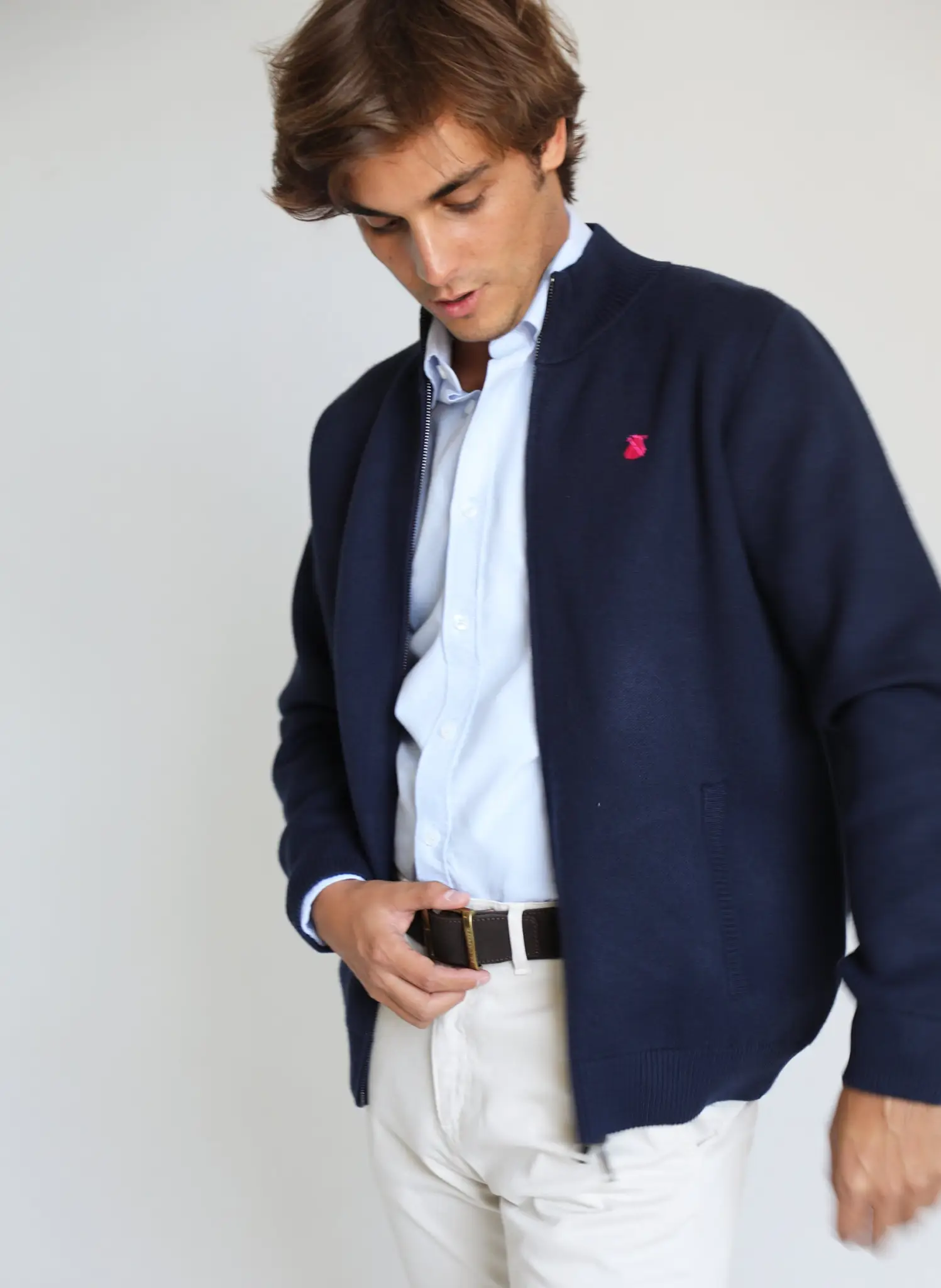 Chaqueta Azul Cremallera Hombre - Image 4