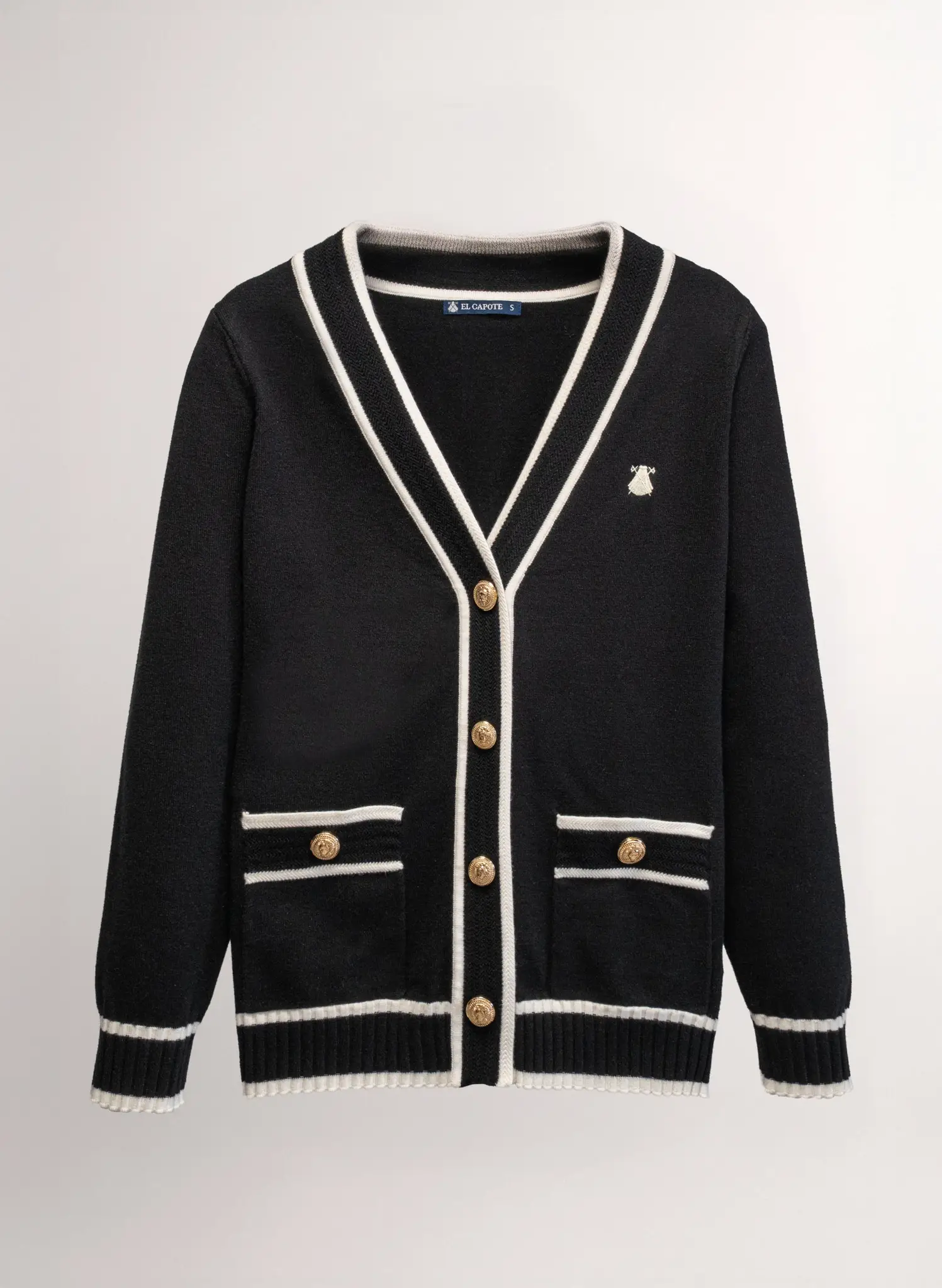 Chaqueta Negra Bolsillos Mujer - Image 3