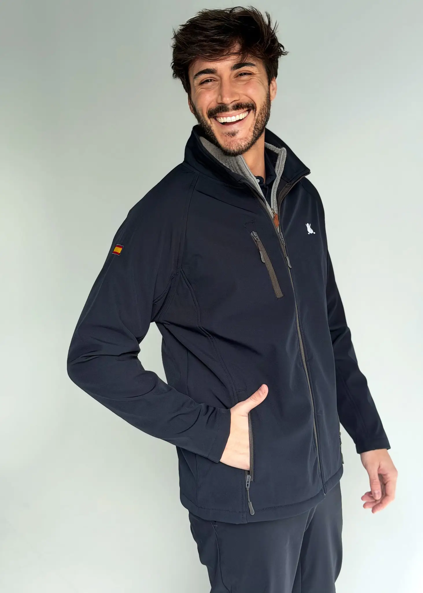 Chaqueta Técnica Soft Azul Hombre - Image 3