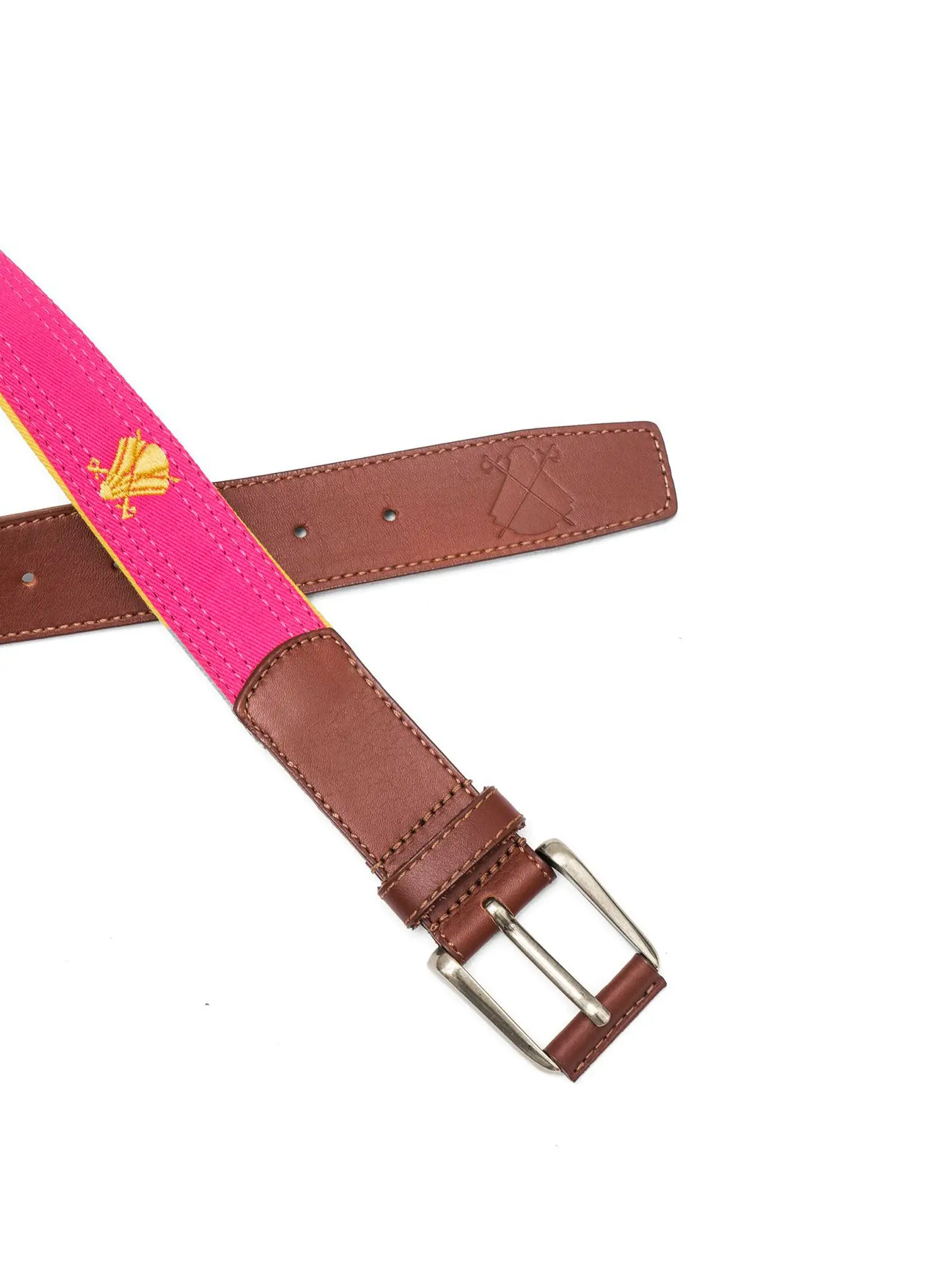Cinturón Rosa Capote Logos Amarillos - Image 3
