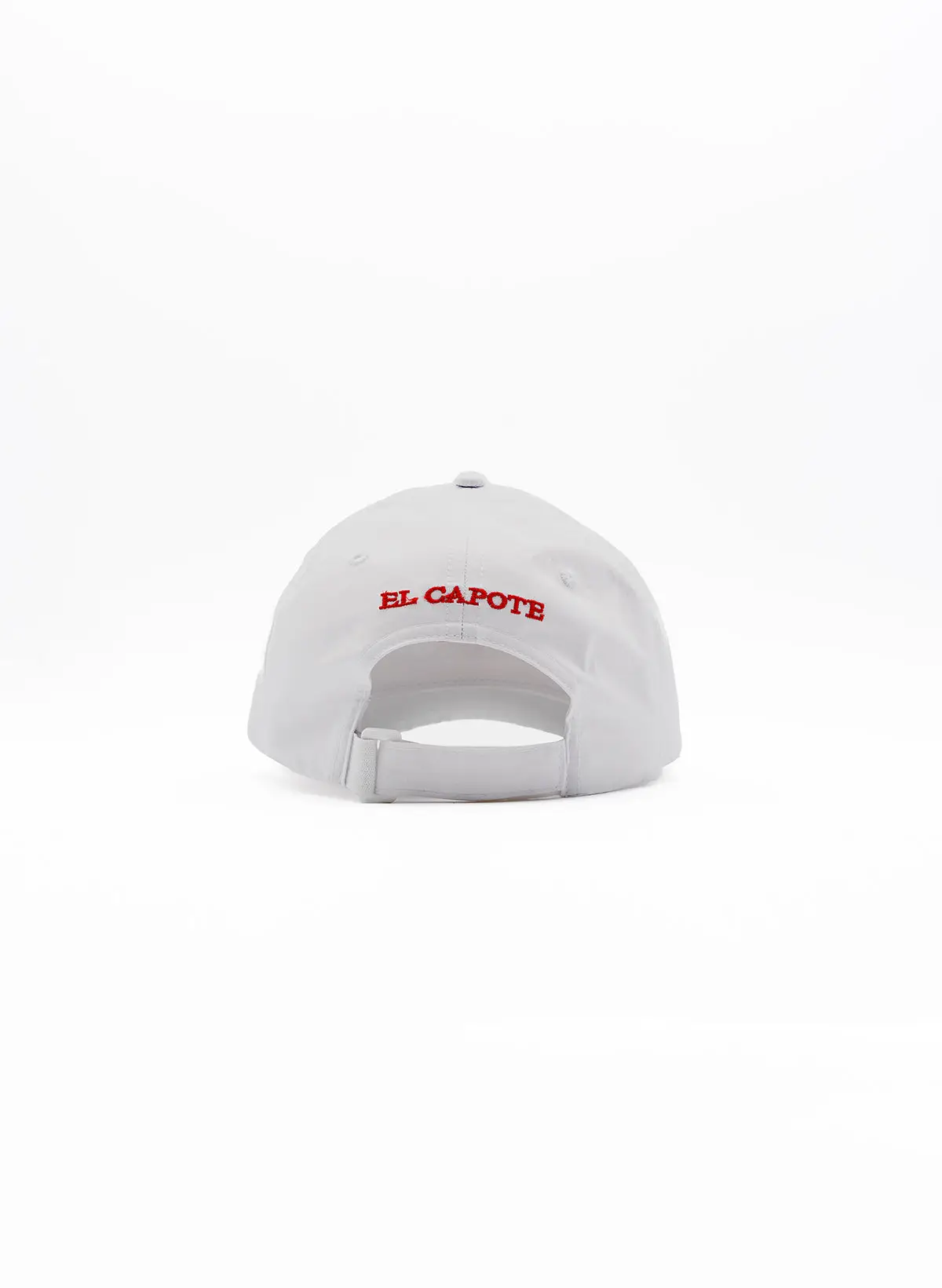 Gorra Blanca Capote Rojo Borde Amarillo - Image 3