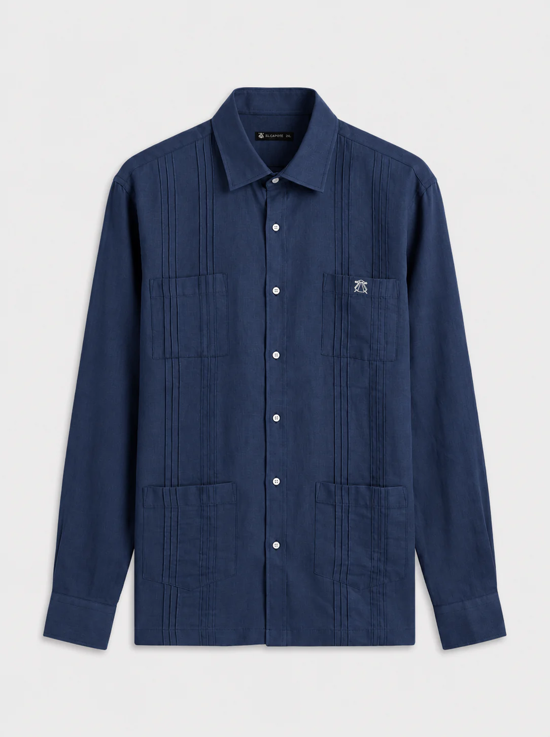 Guayabera Azul Marino Hombre - Image 2