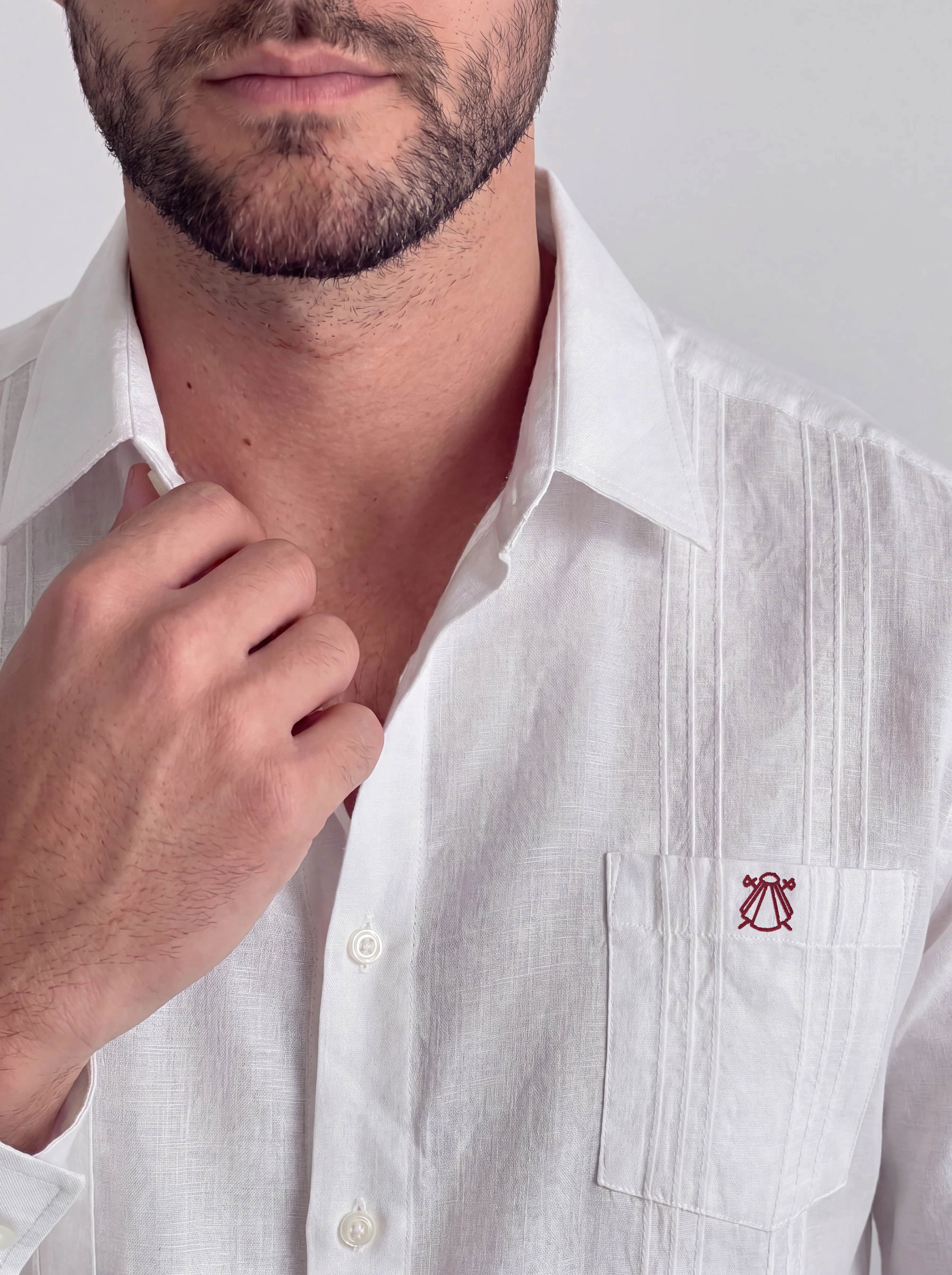 Guayabera Blanca Hombre - Image 3