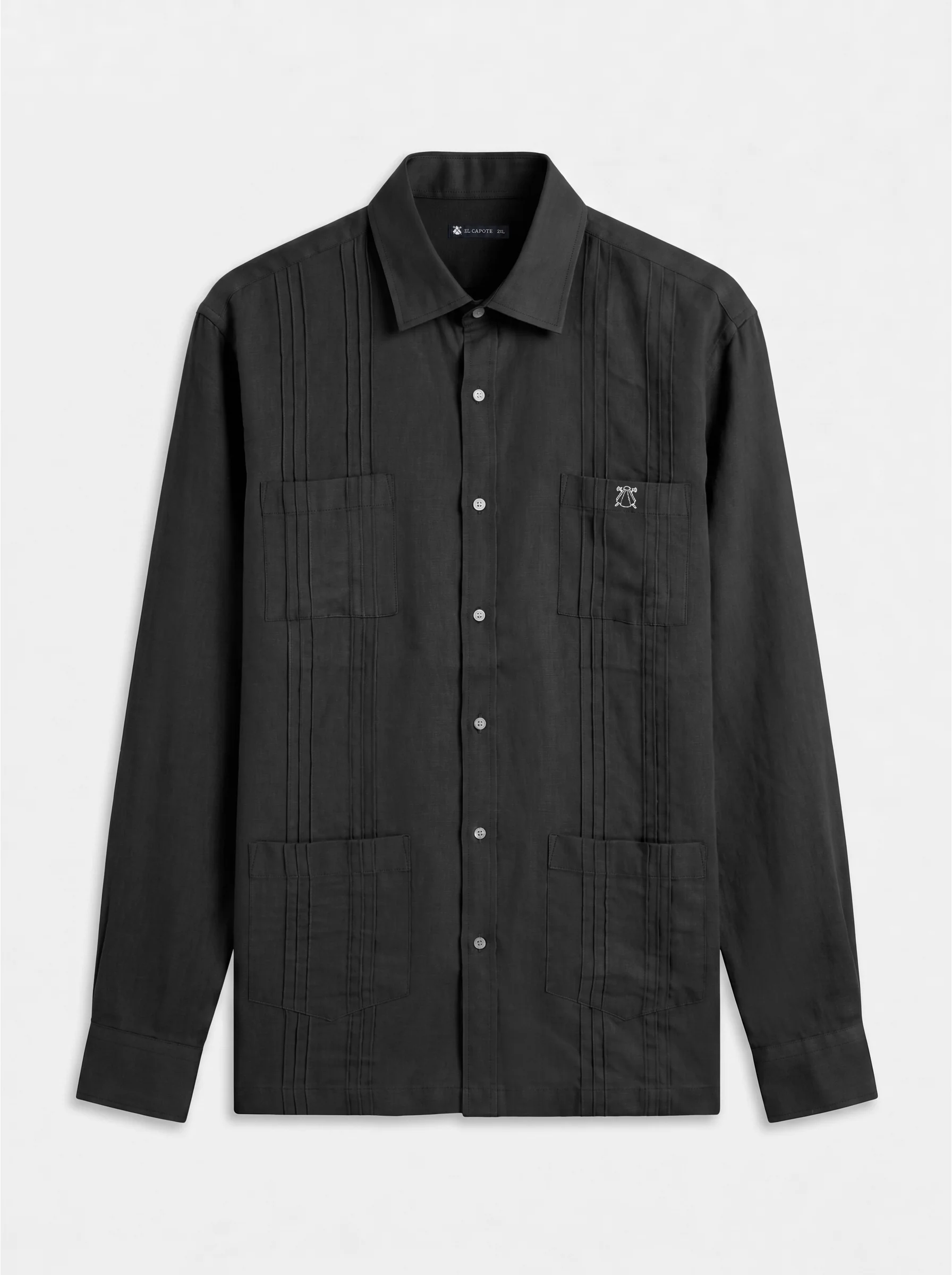 Guayabera Negra Hombre - Image 2