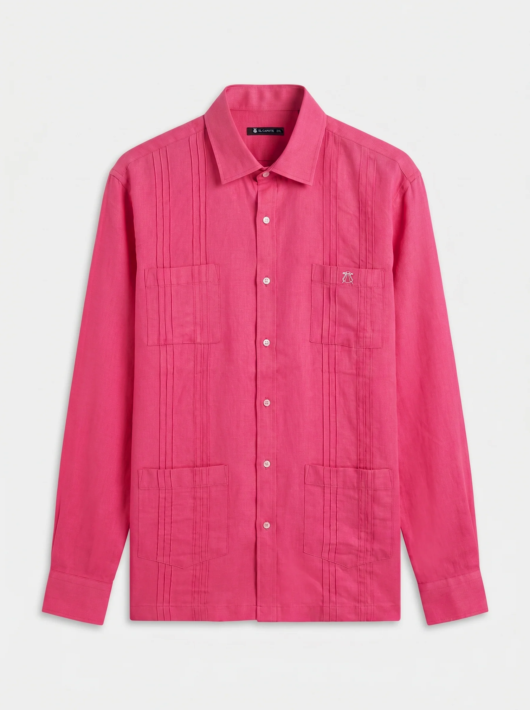 Guayabera Rosa Capote Hombre - Image 2