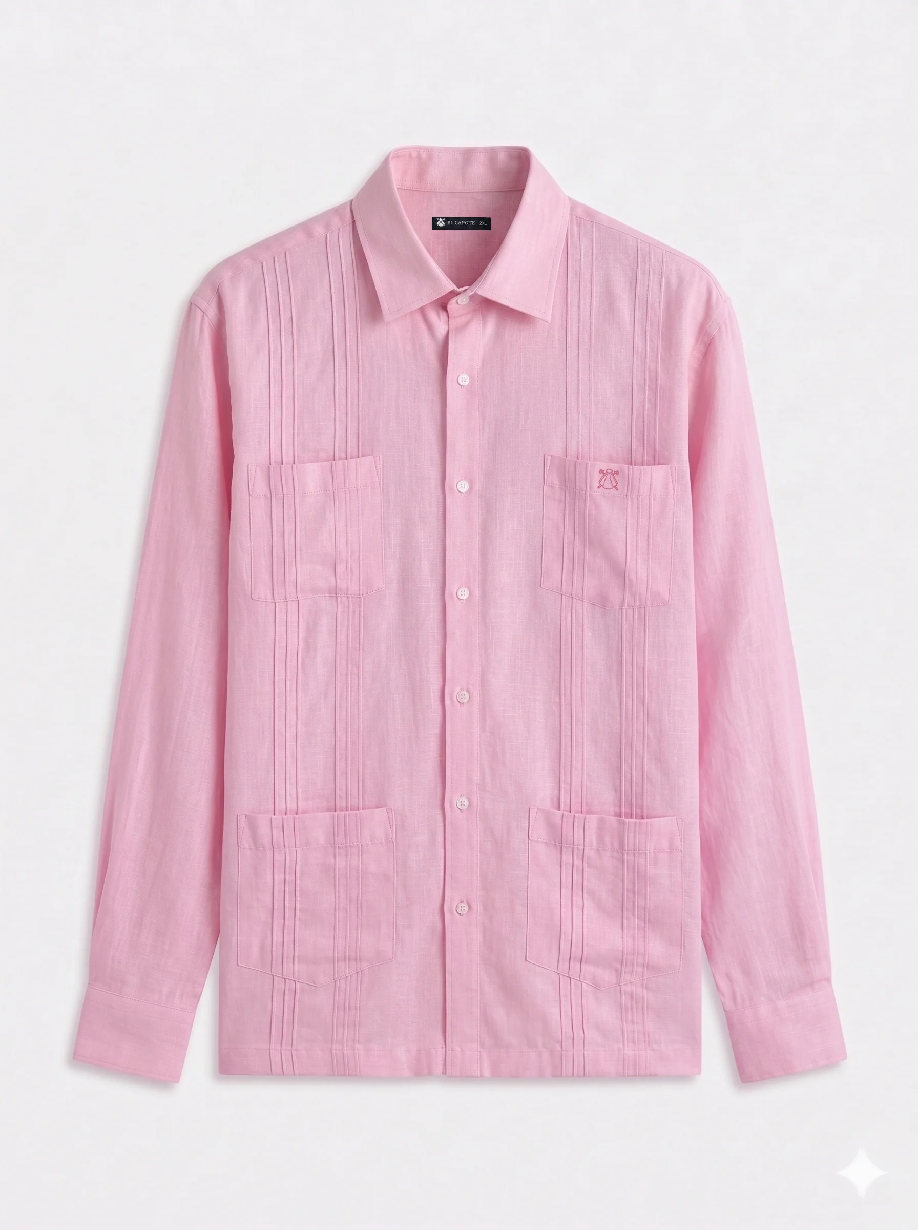 Guayabera Rosa Palo Hombre - Image 2