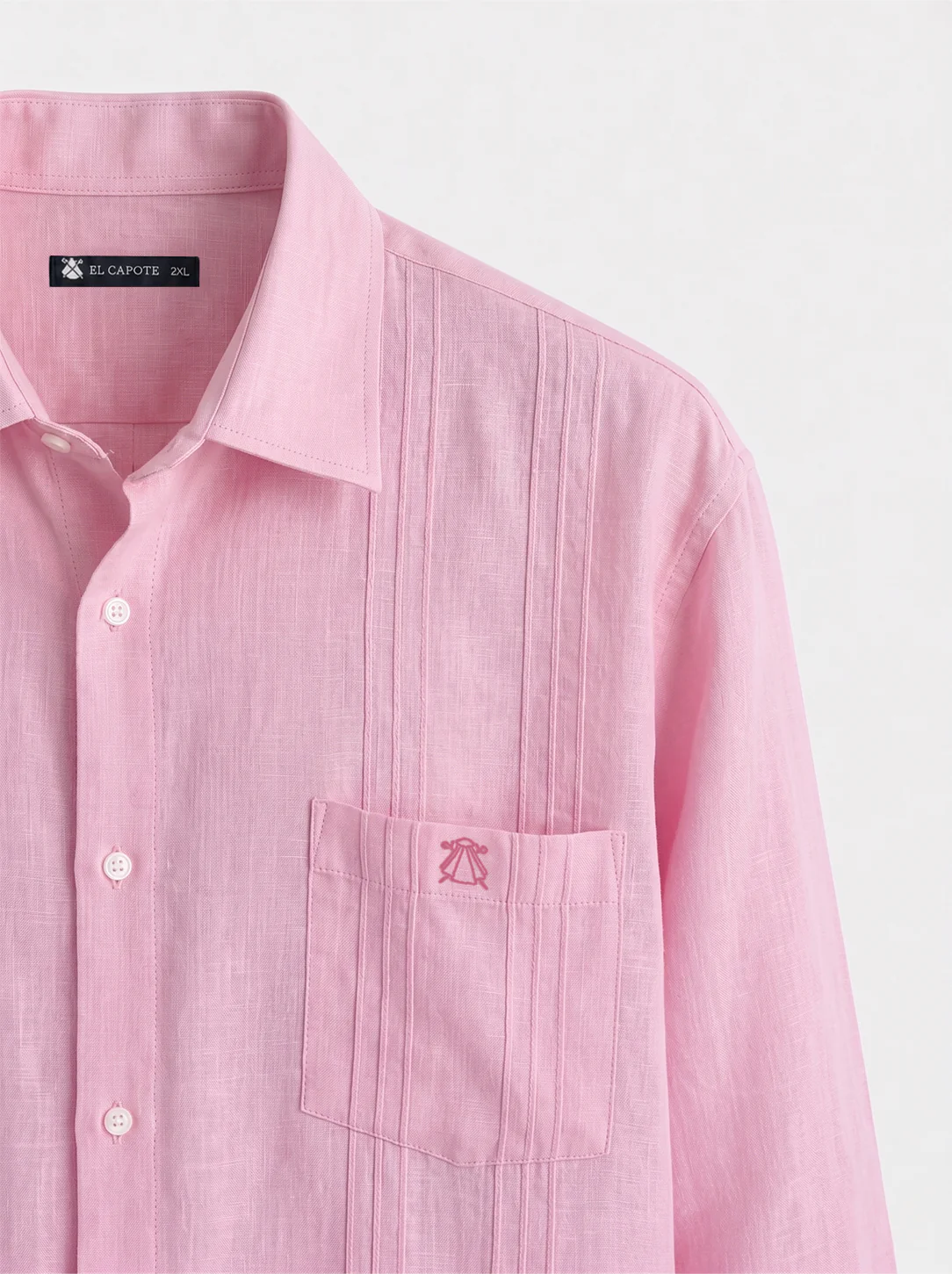 Guayabera Rosa Palo Hombre - Image 4