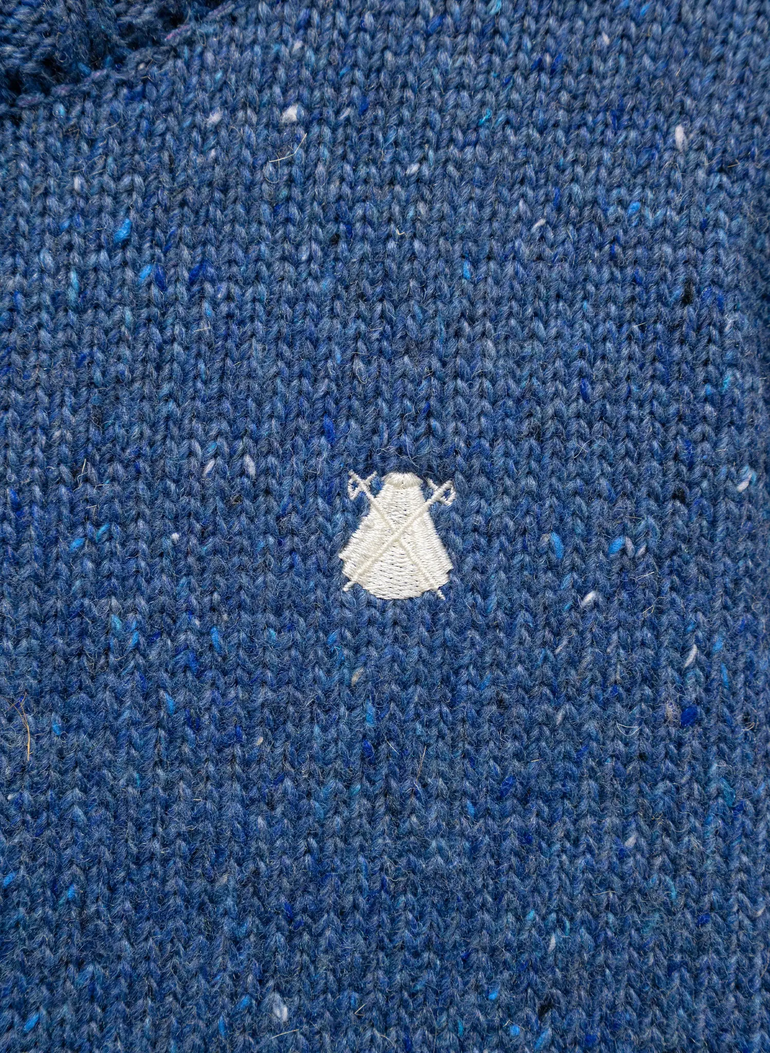 Jersey Azul Jaspeado Cuello Caja Hombre - Image 3