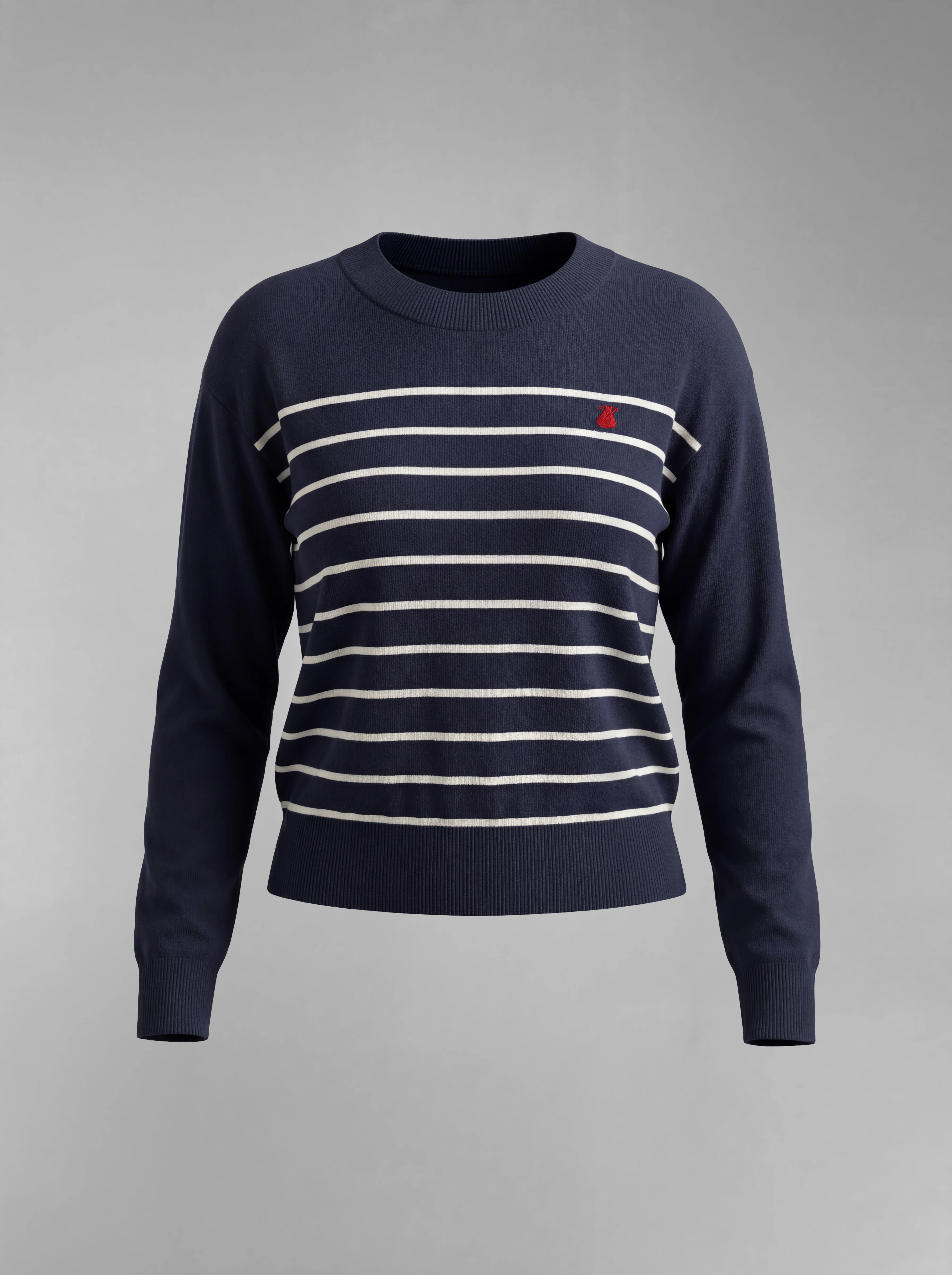 Jersey Azul Punto Marinero Manga Larga Mujer - Image 3