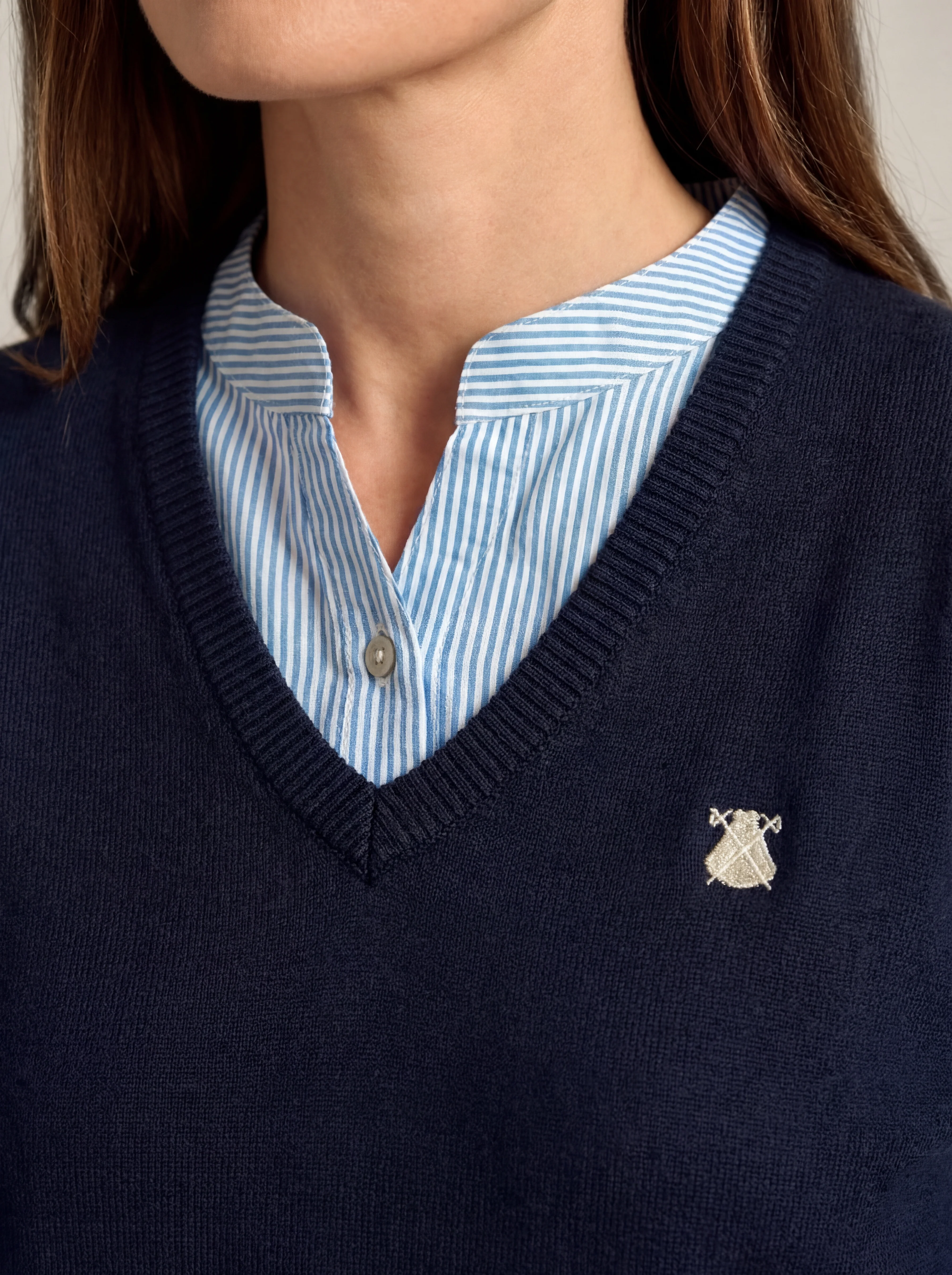 Jersey Camisero Azul Mujer - Image 2