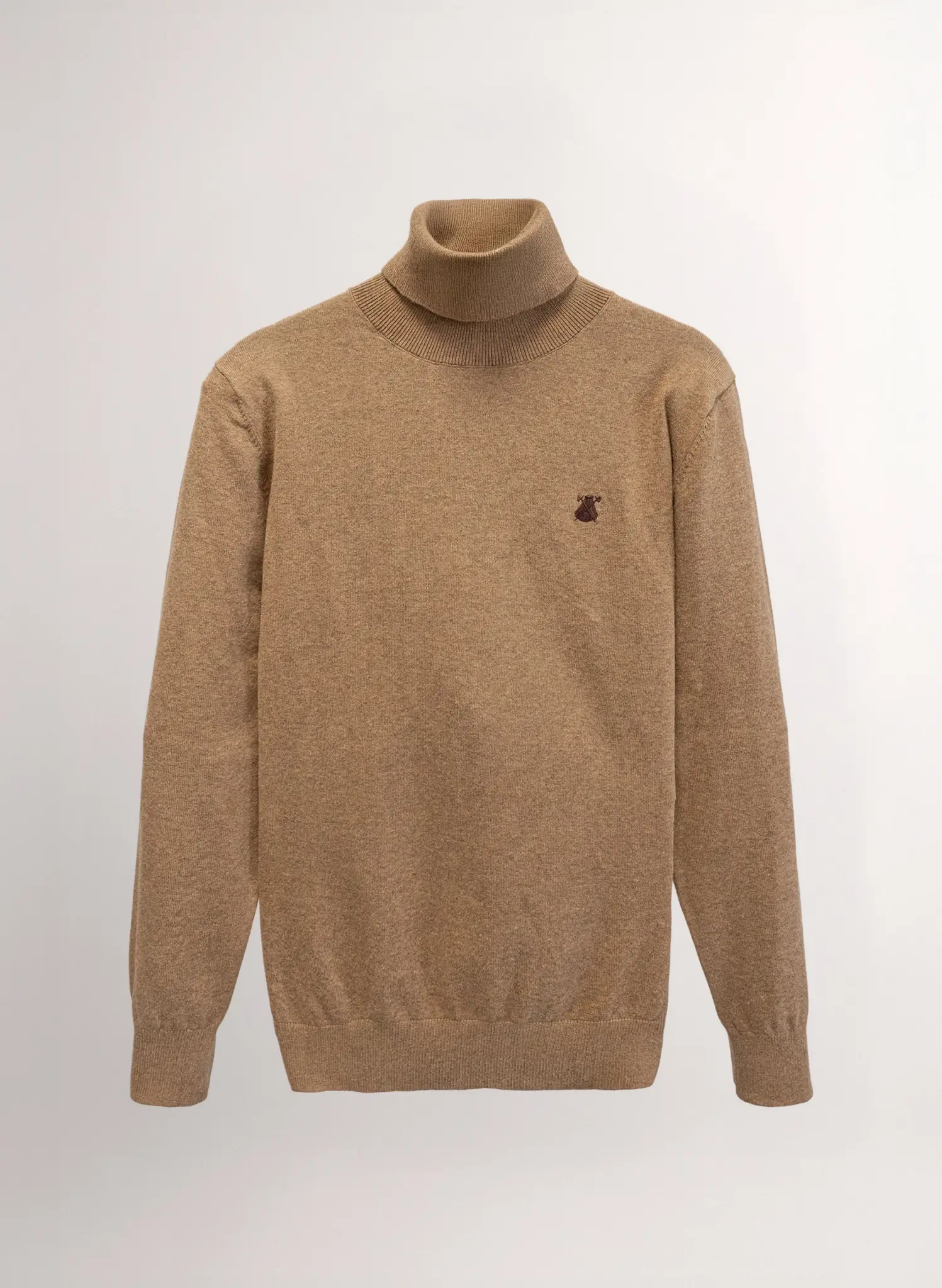 Jersey Cuello Alto Camel Hombre - Image 2