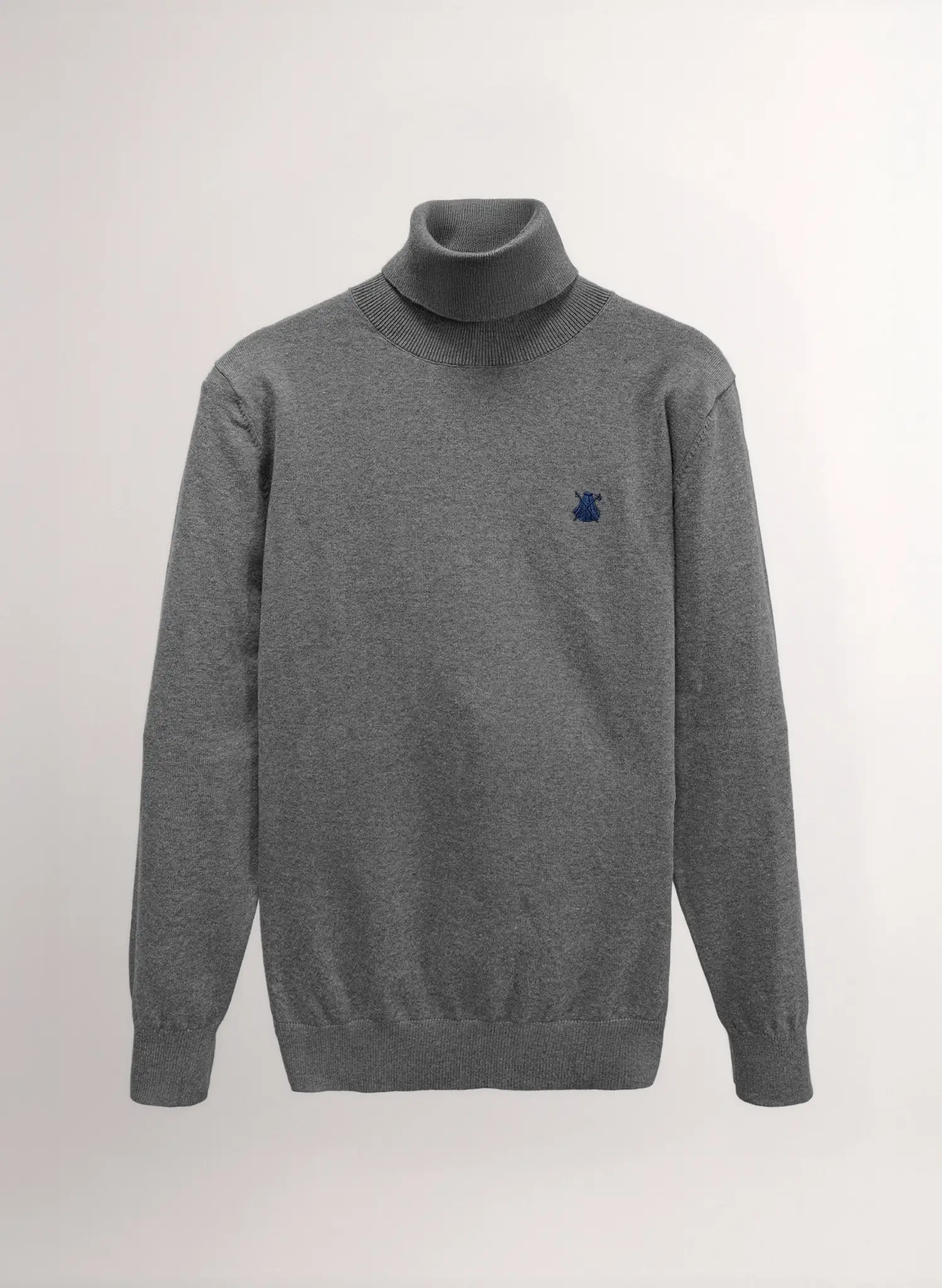 Jersey Cuello Alto Gris Hombre - Image 2